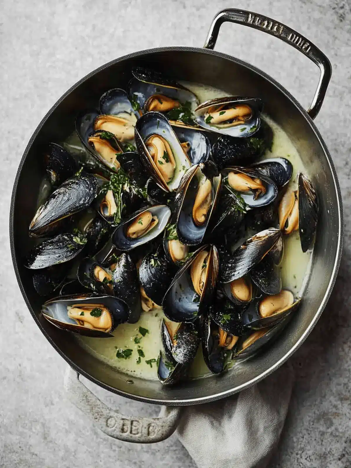 20-Minute Moules Marini res (Mussels in White Wine)