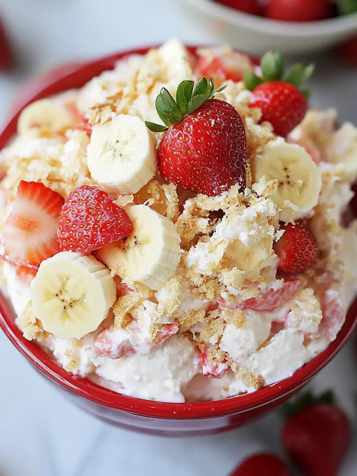Strawberry Banana Cheesecake Salad You ll Want for Every Occasion 2 Strawberry Banana Cheesecake Salad