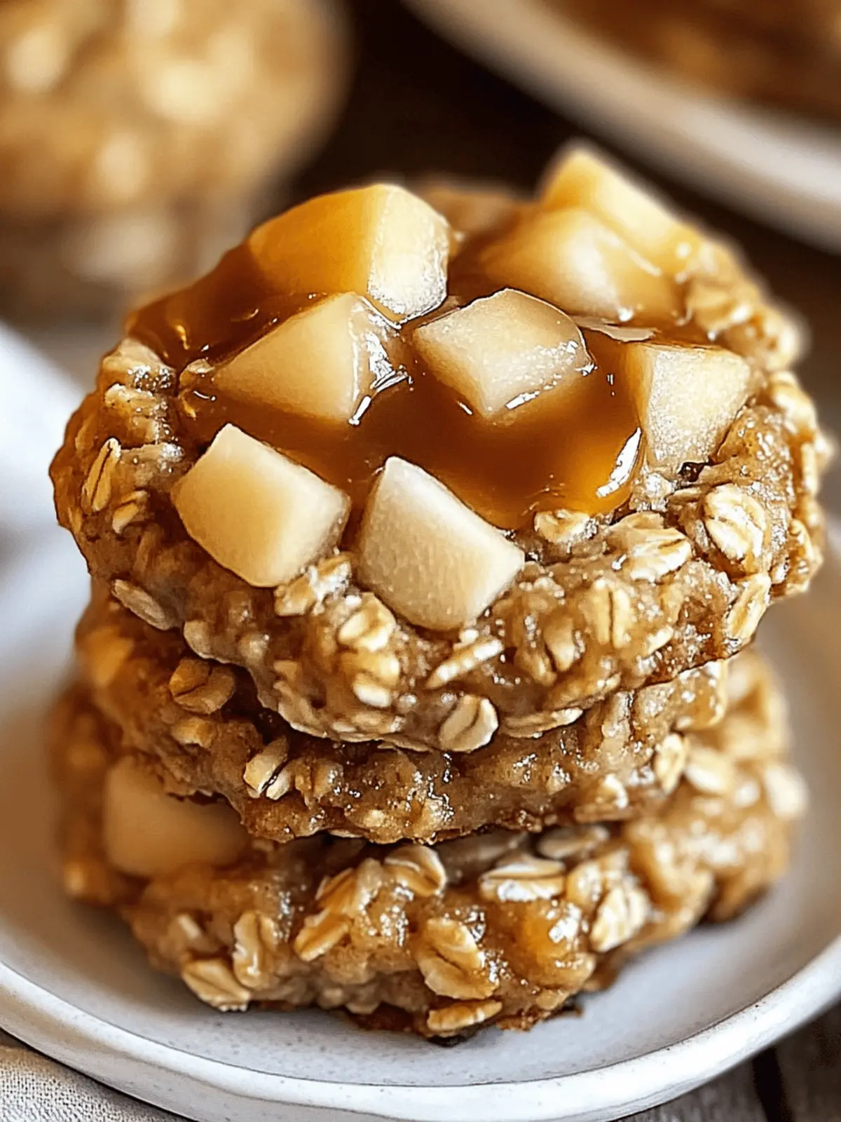 Caramel Apple Oatmeal Cookies