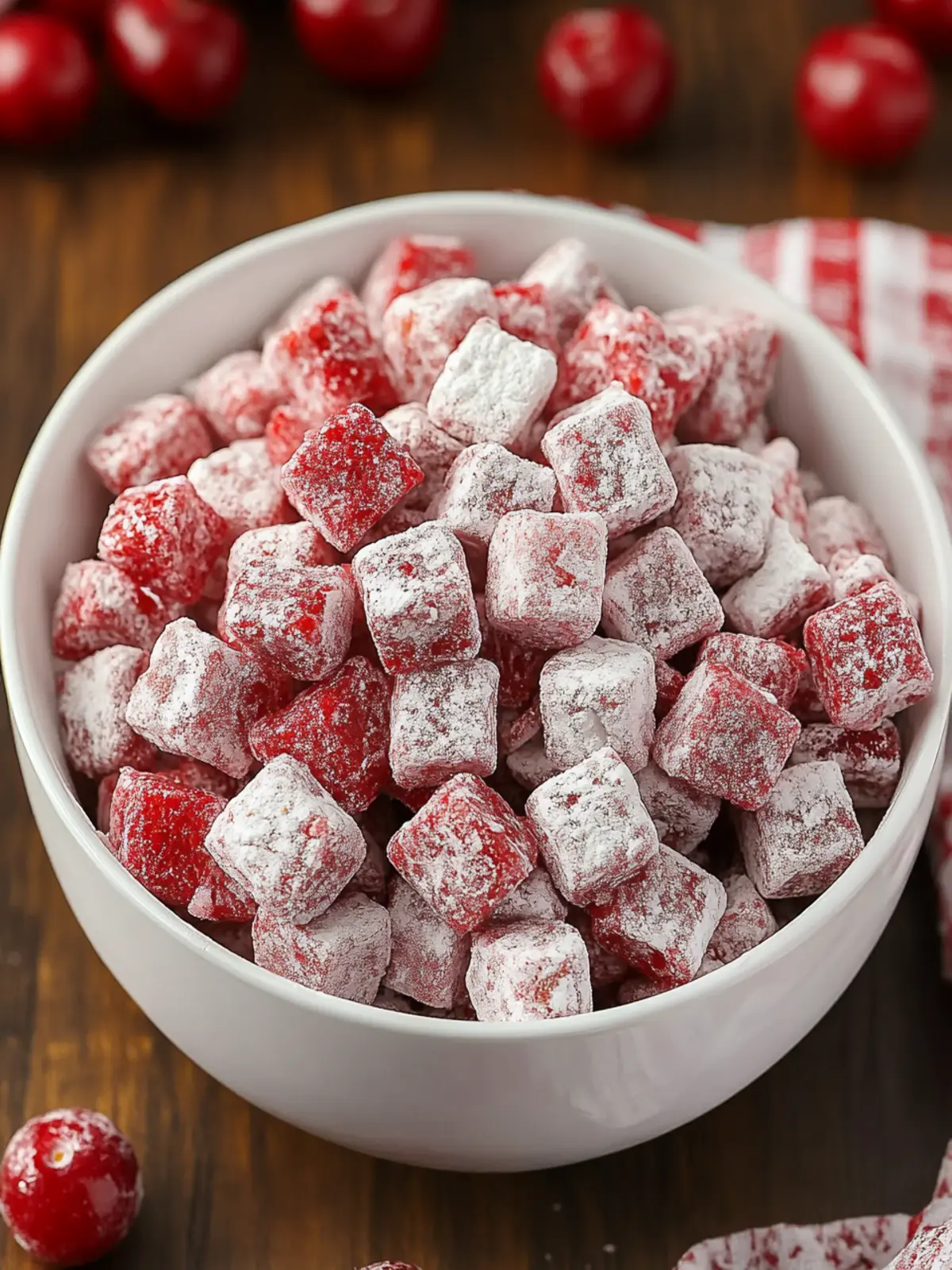 Cherry Cheesecake Puppy Chow