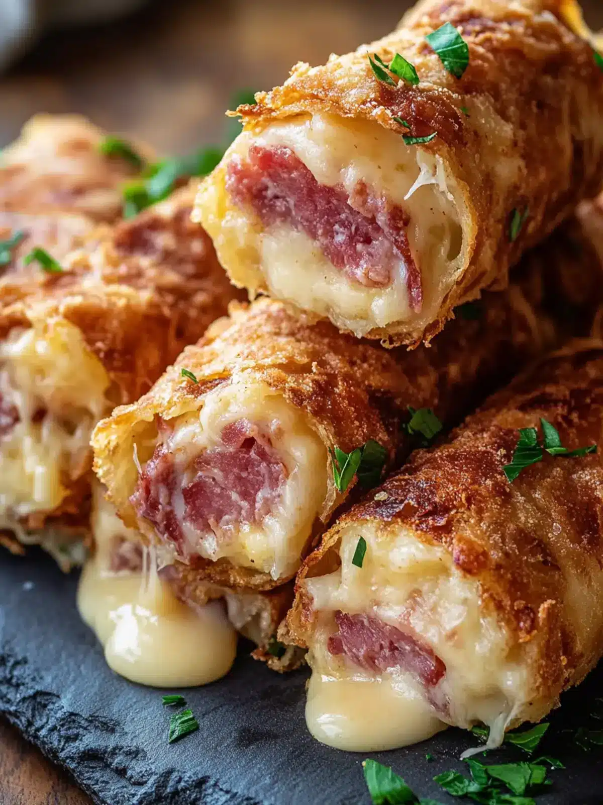 Keto Crispy Reuben Roll-Ups: Your Healthy Snack Crush! 3 Keto Crispy Reuben Roll-Ups