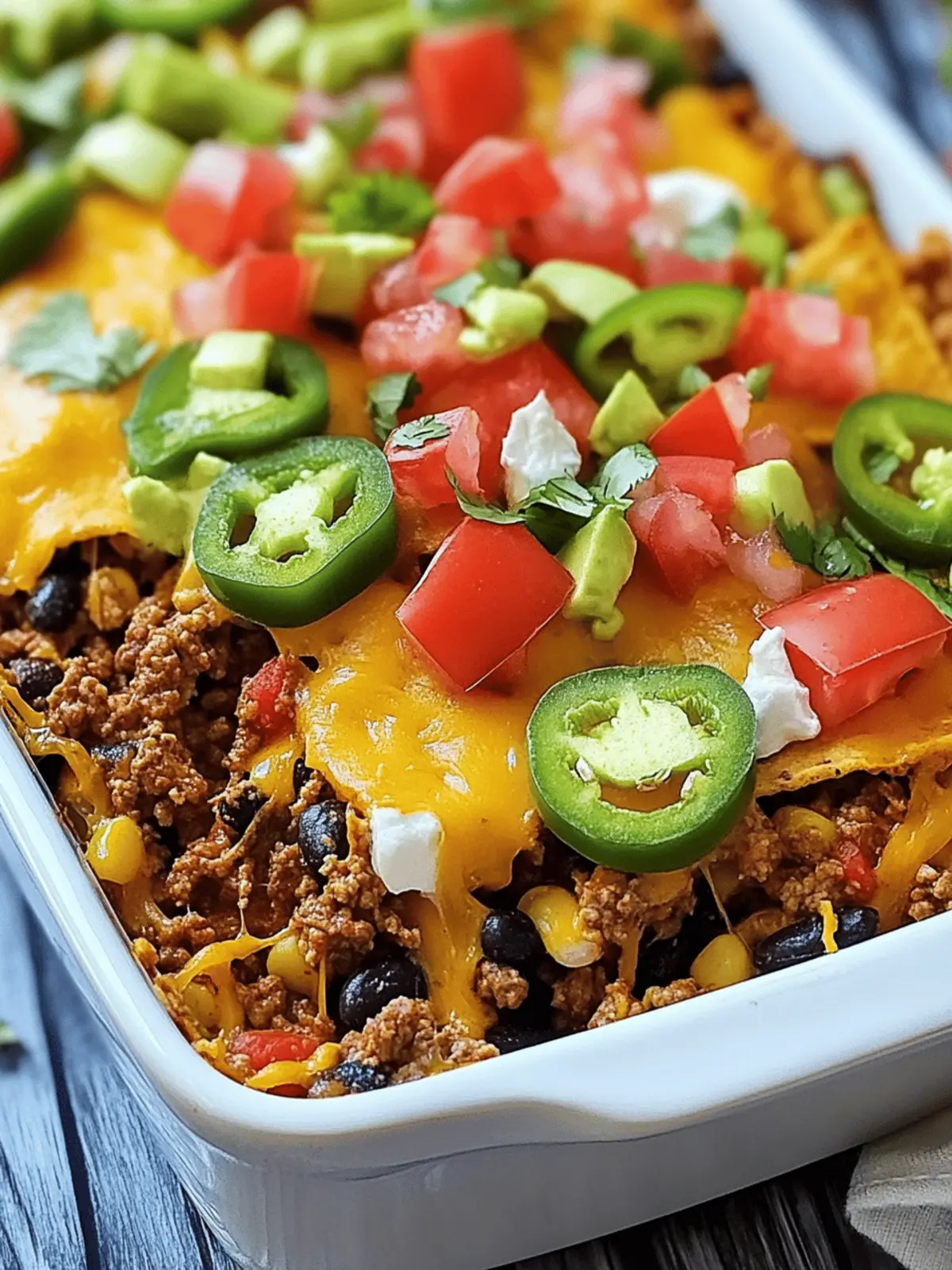 Beef Walking Taco Casserole