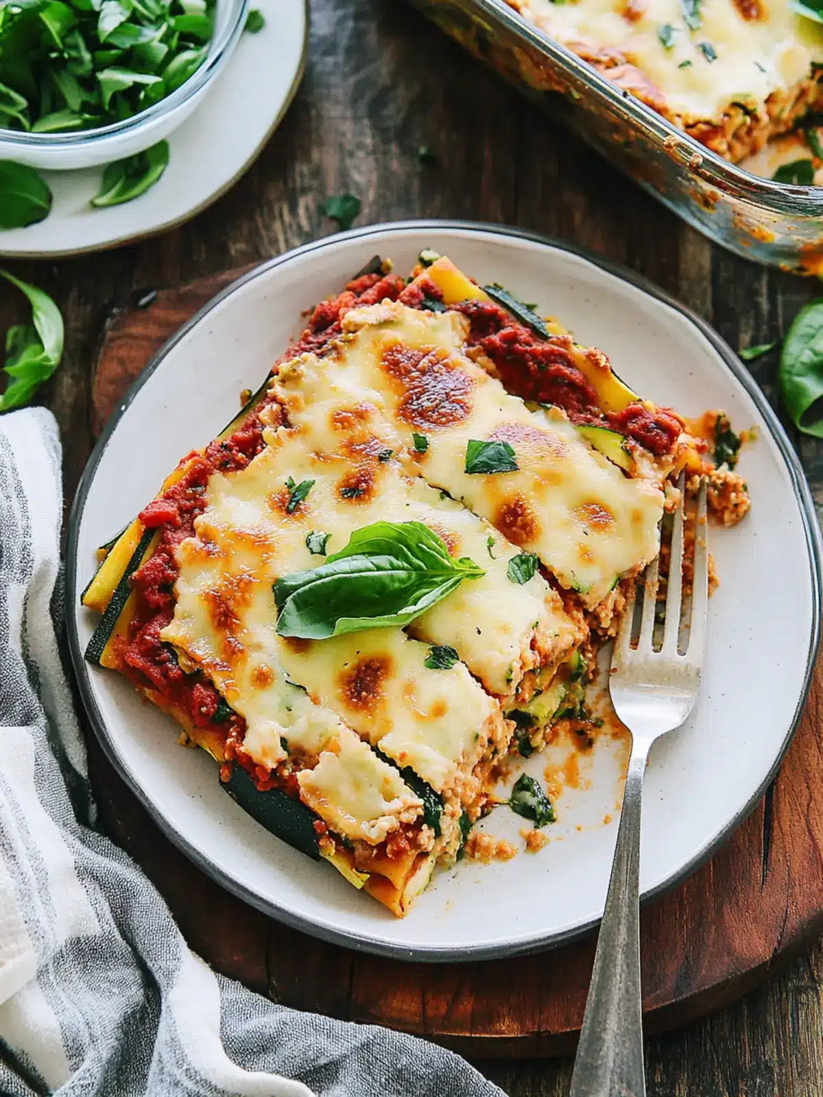 Bread Lasagna with Zucchini