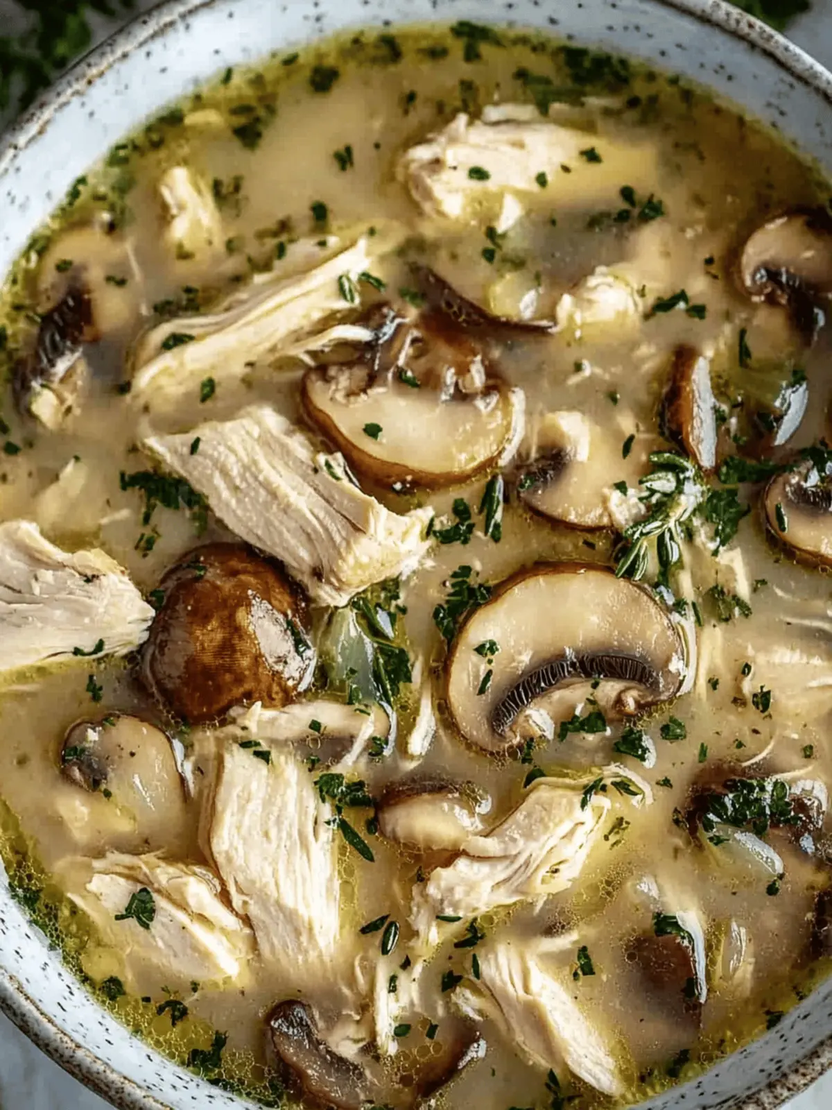 Rotisserie Chicken Mushroom Soup