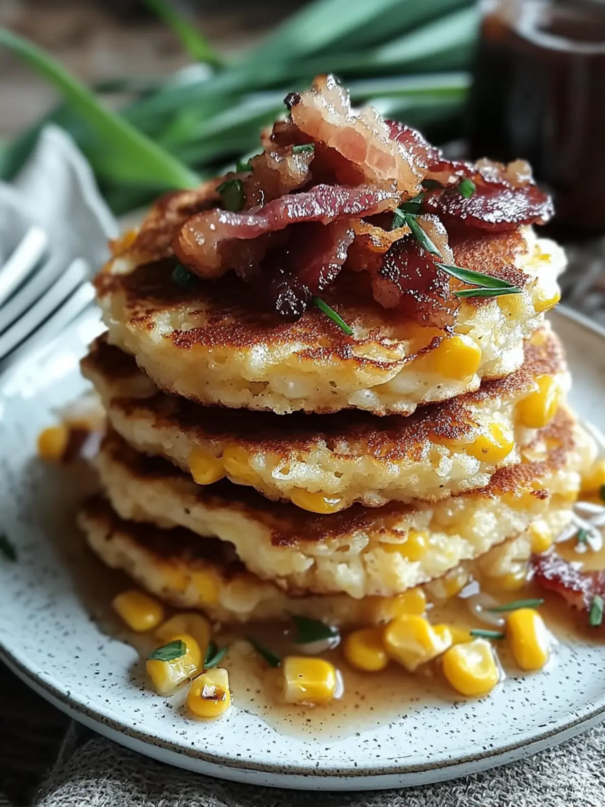 Bacon Corn Griddle Cakes: Fluffy Breakfast Bliss Awaits 4 Bacon Corn Griddle Cakes