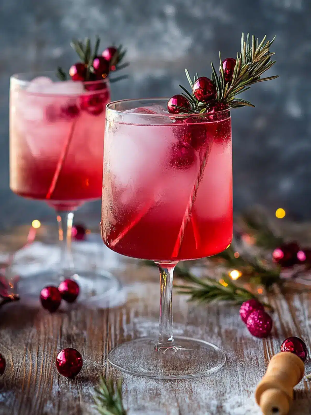 Festive Pink Gin Spritz