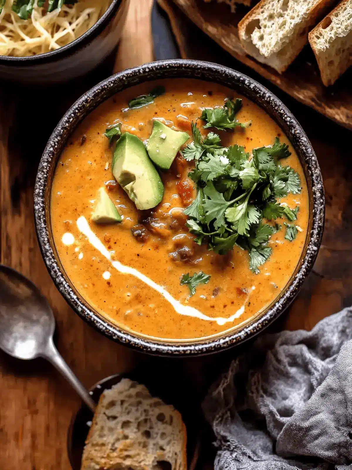 Spicy Chili Beer Cheese Soup