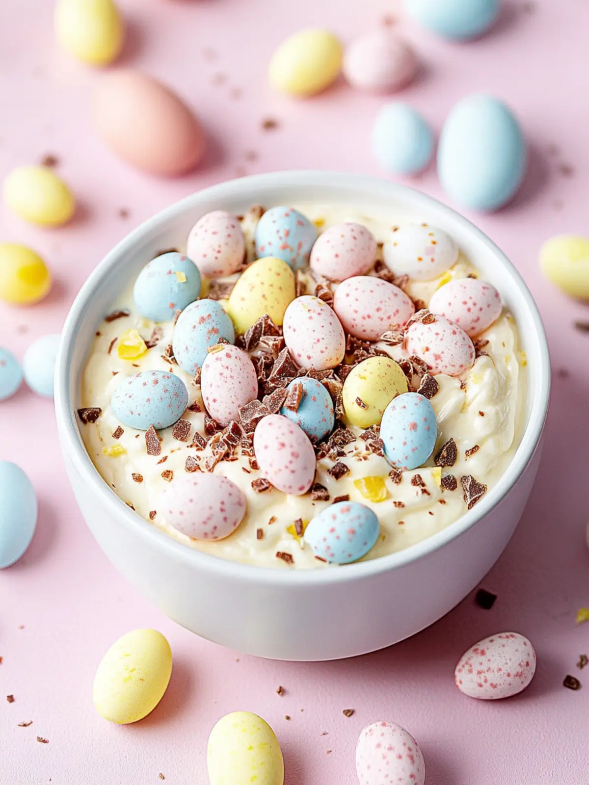 Cadbury Mini Eggs Cheesecake Dip