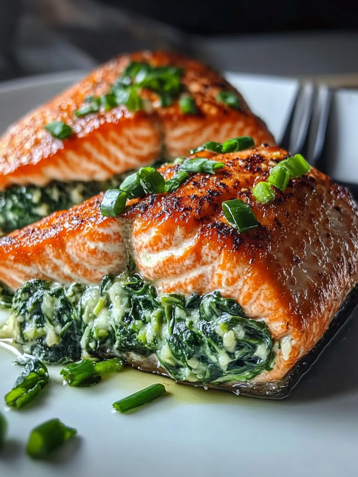 Spinach Stuffed Salmon: A Quick Healthy Delight for Dinner 3 Spinach Stuffed Salmon