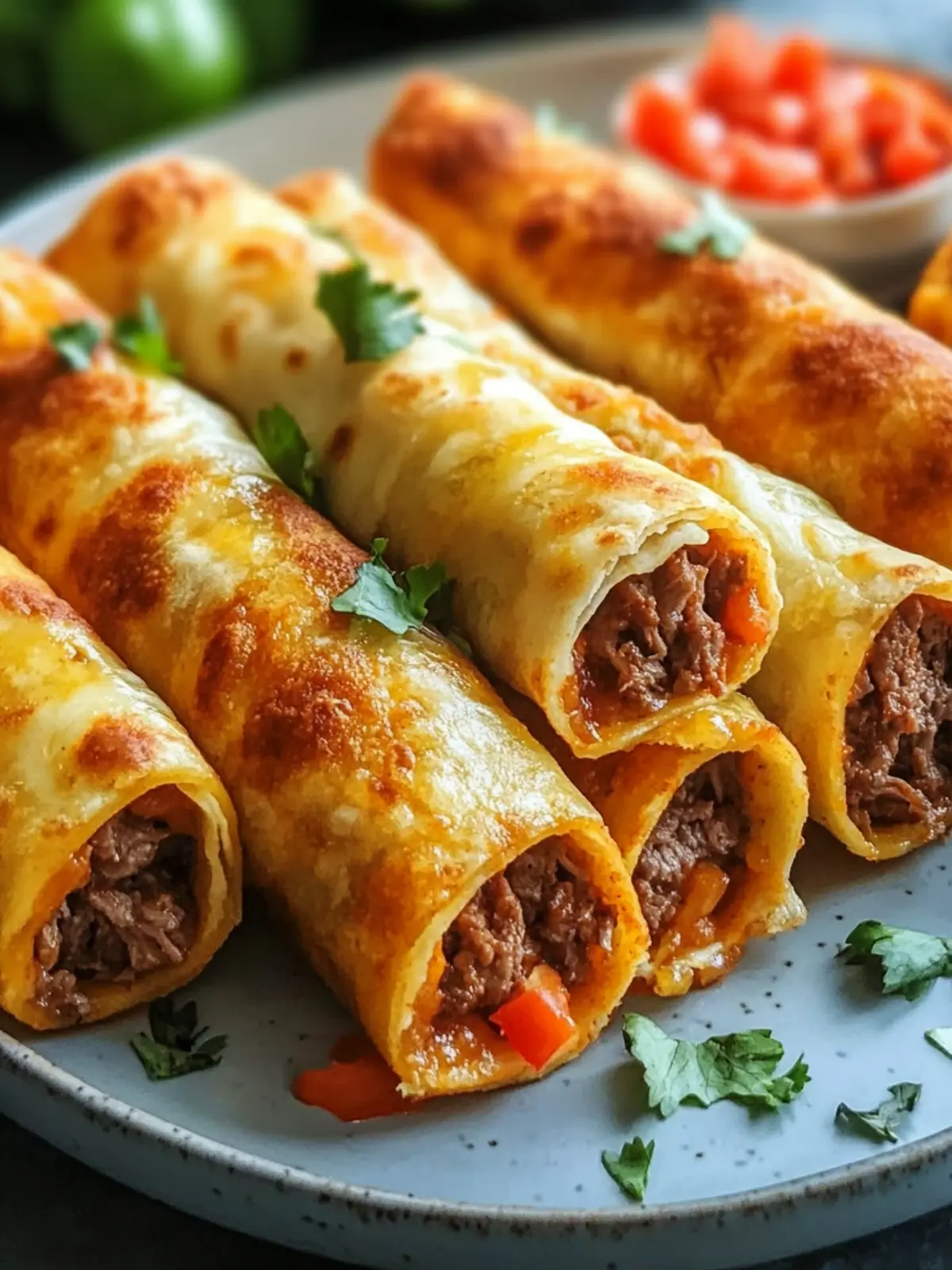 Keto Beef Taquitos