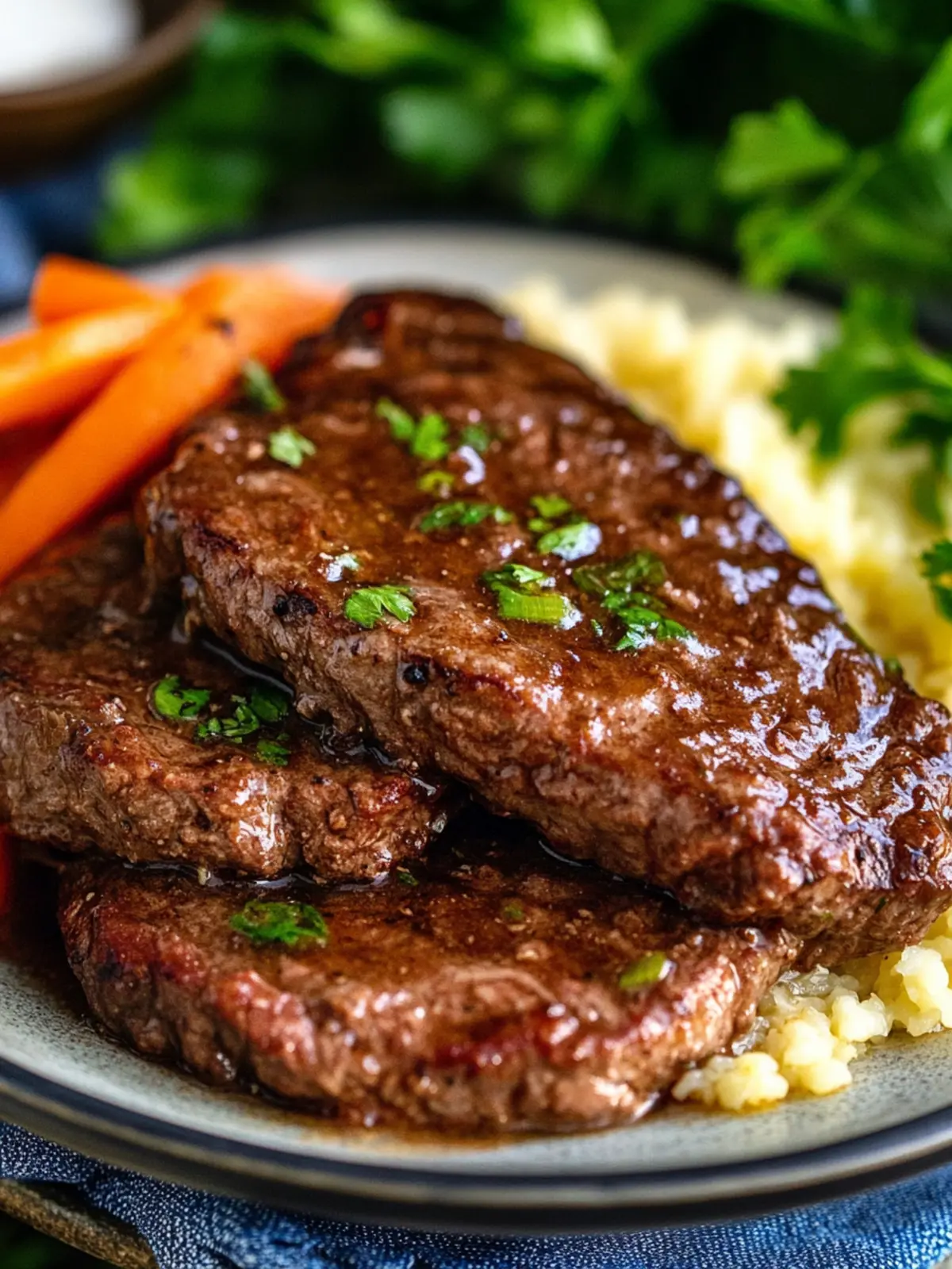 Melt-in-Your-Mouth Slow Cooker Mississippi Beef Cubed Steaks 4 Slow Cooker Mississippi Beef Cubed Steaks