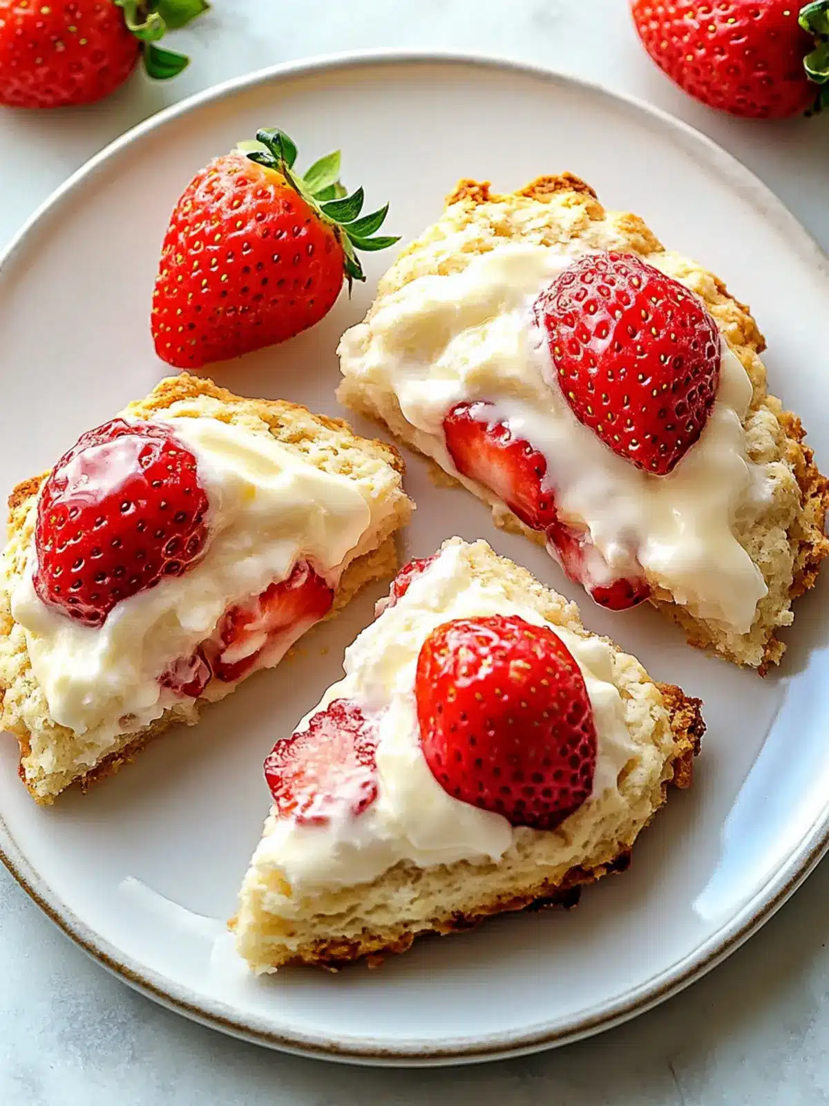 Strawberries and Cream Scones