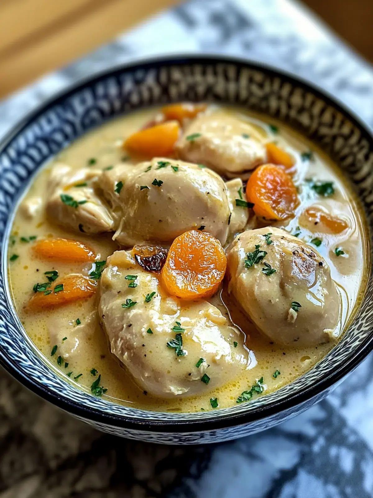 chicken with cream of chicken soup with Dried Apricots