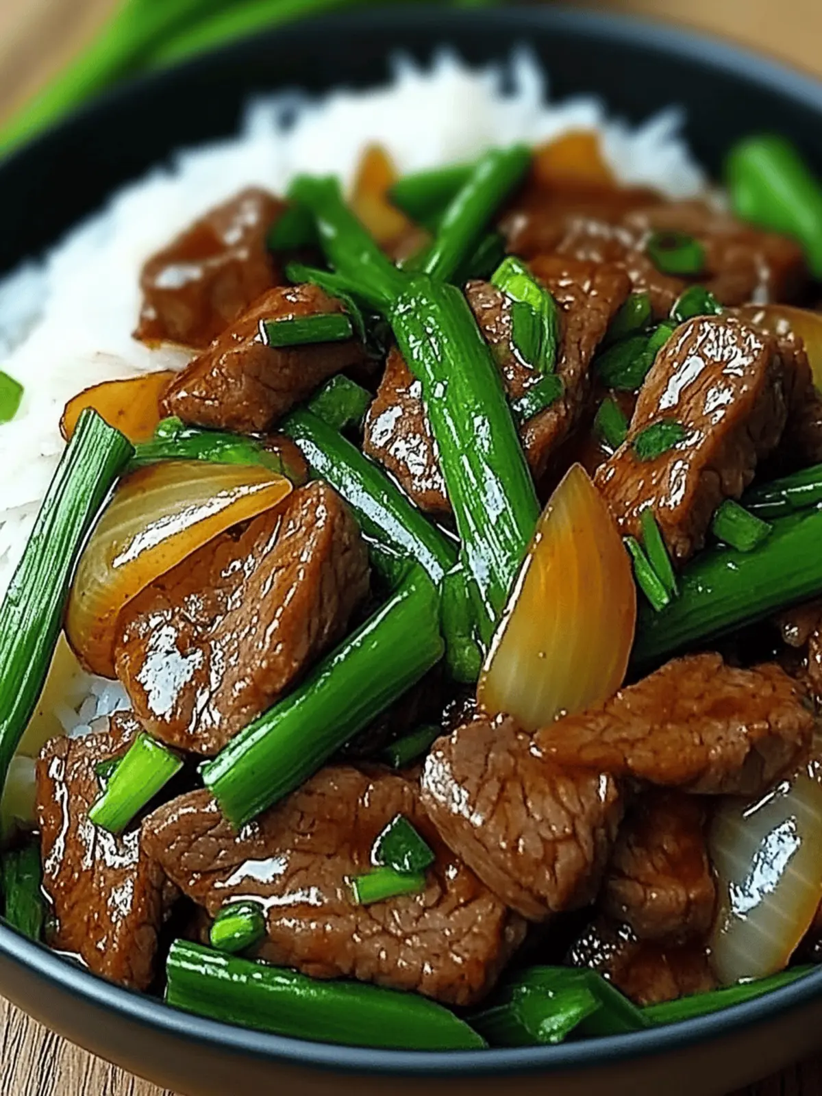 Chinese Beef and Onion Stir Fry