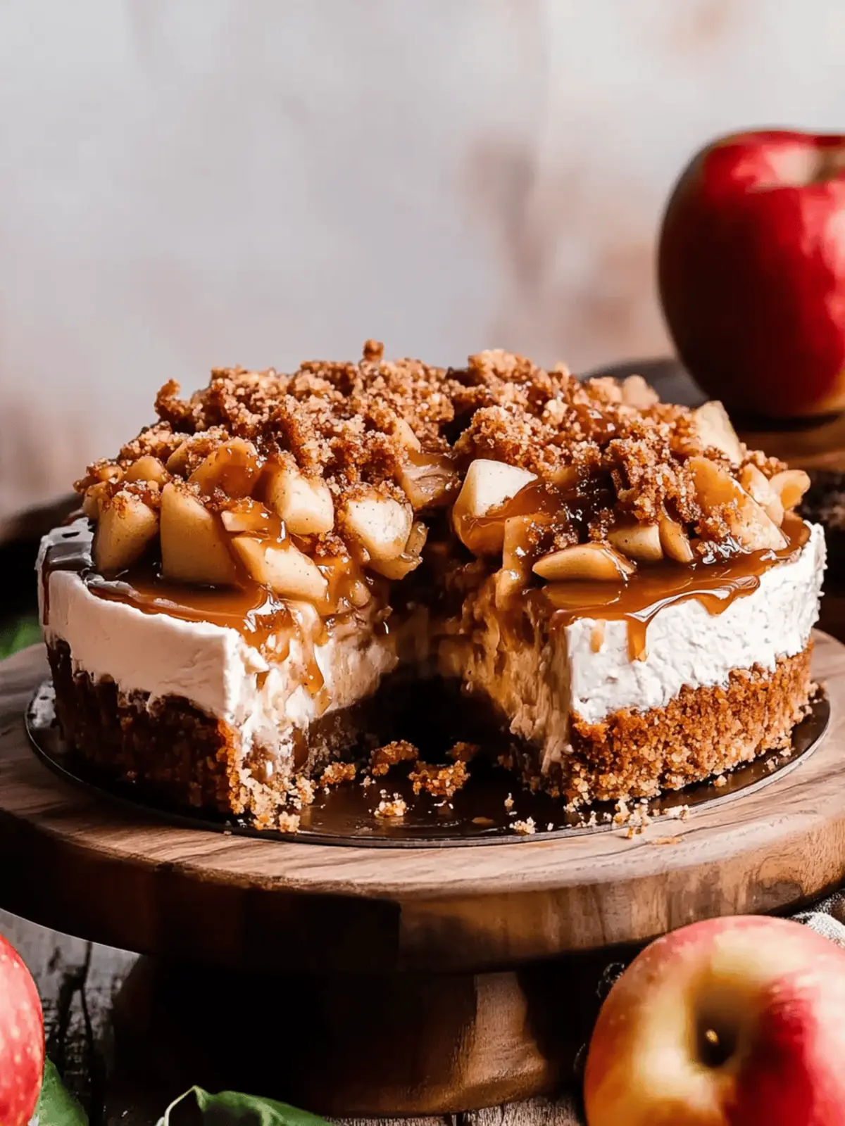 Decadent Salted Caramel Apple Pie Cheesecake To Die For 3 salted caramel apple pie cheesecake