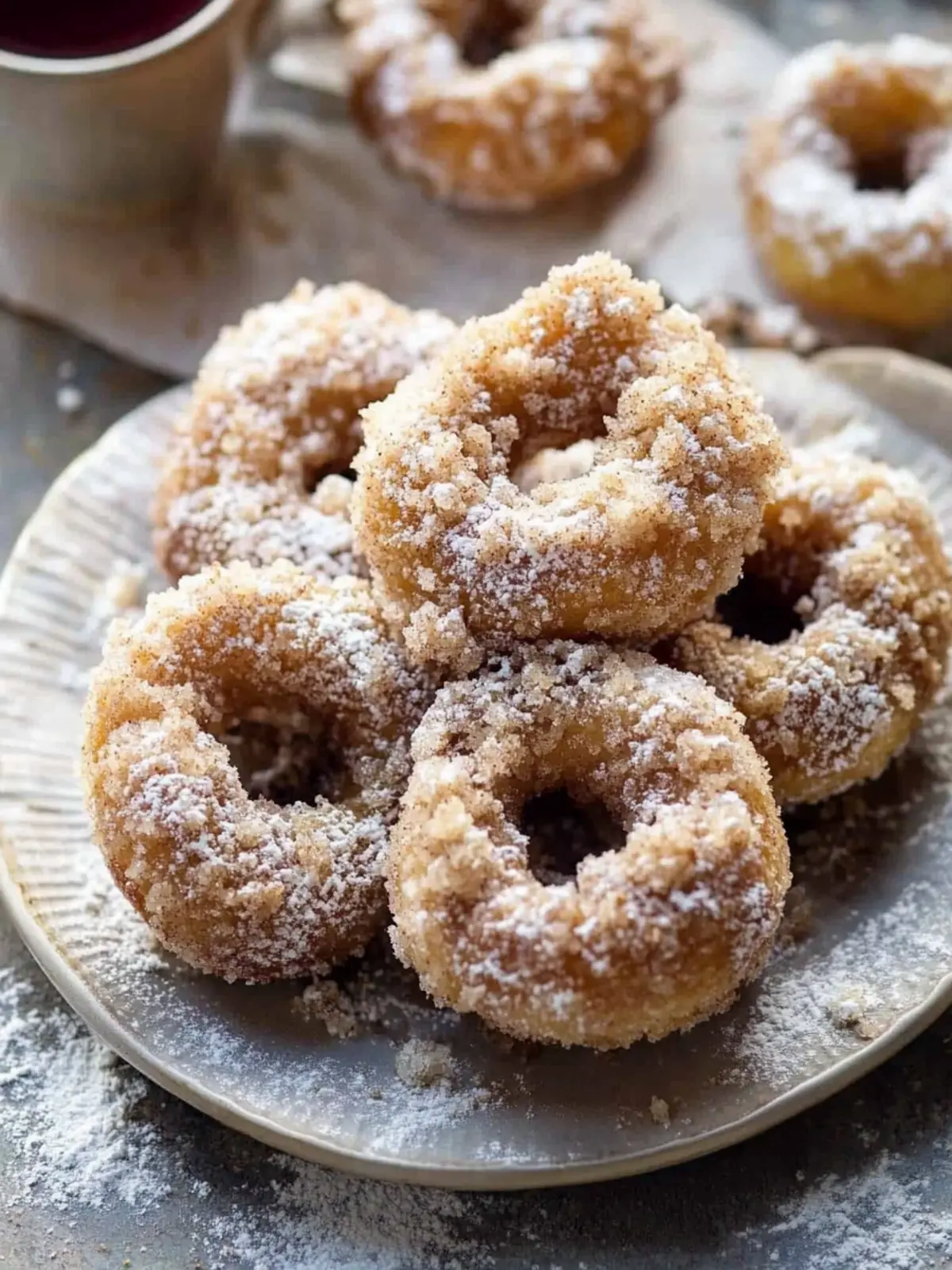 Crumb Cake Donuts