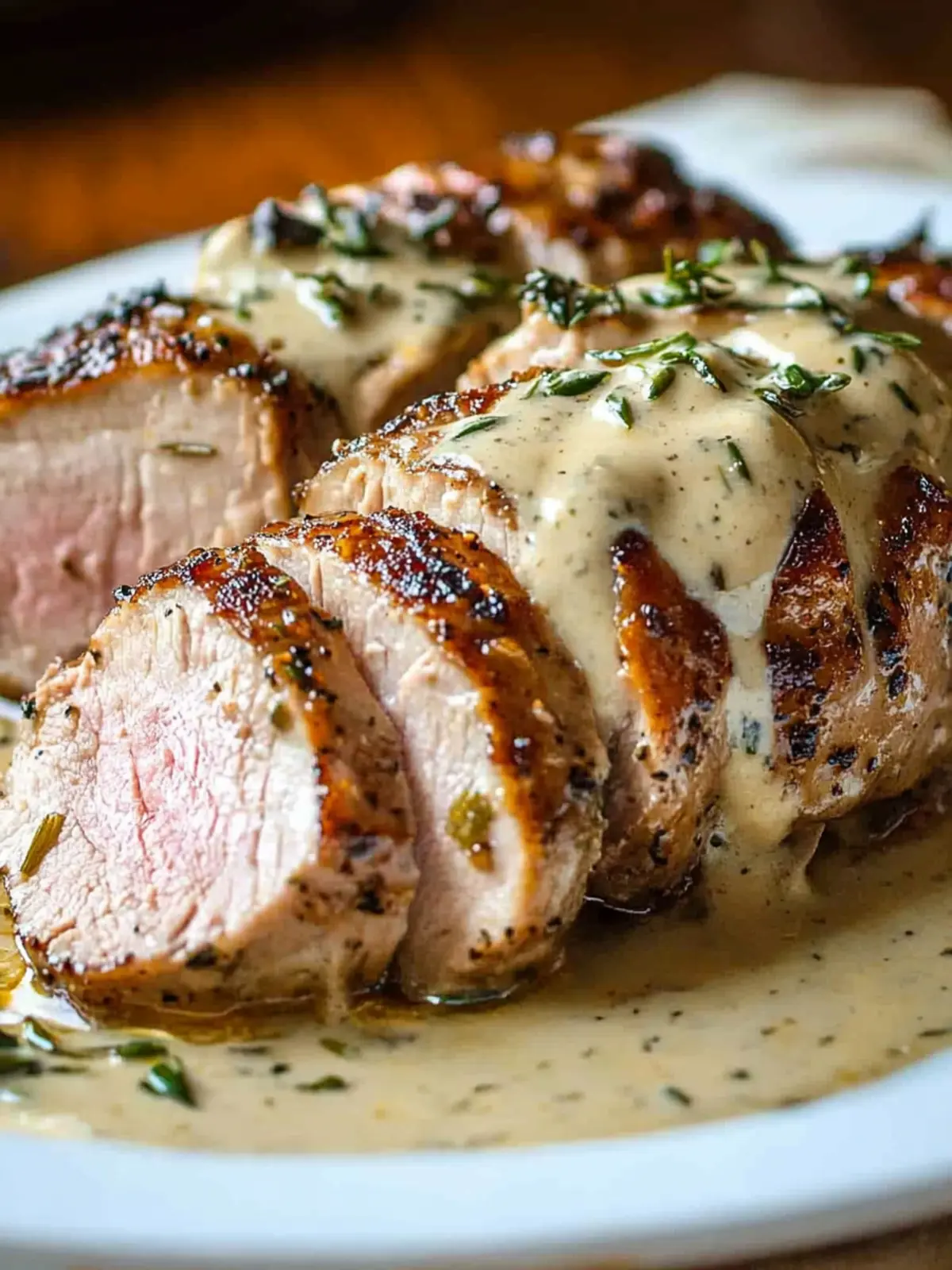 Best-Ever Pork Tenderloin with Dijon Cream Sauce