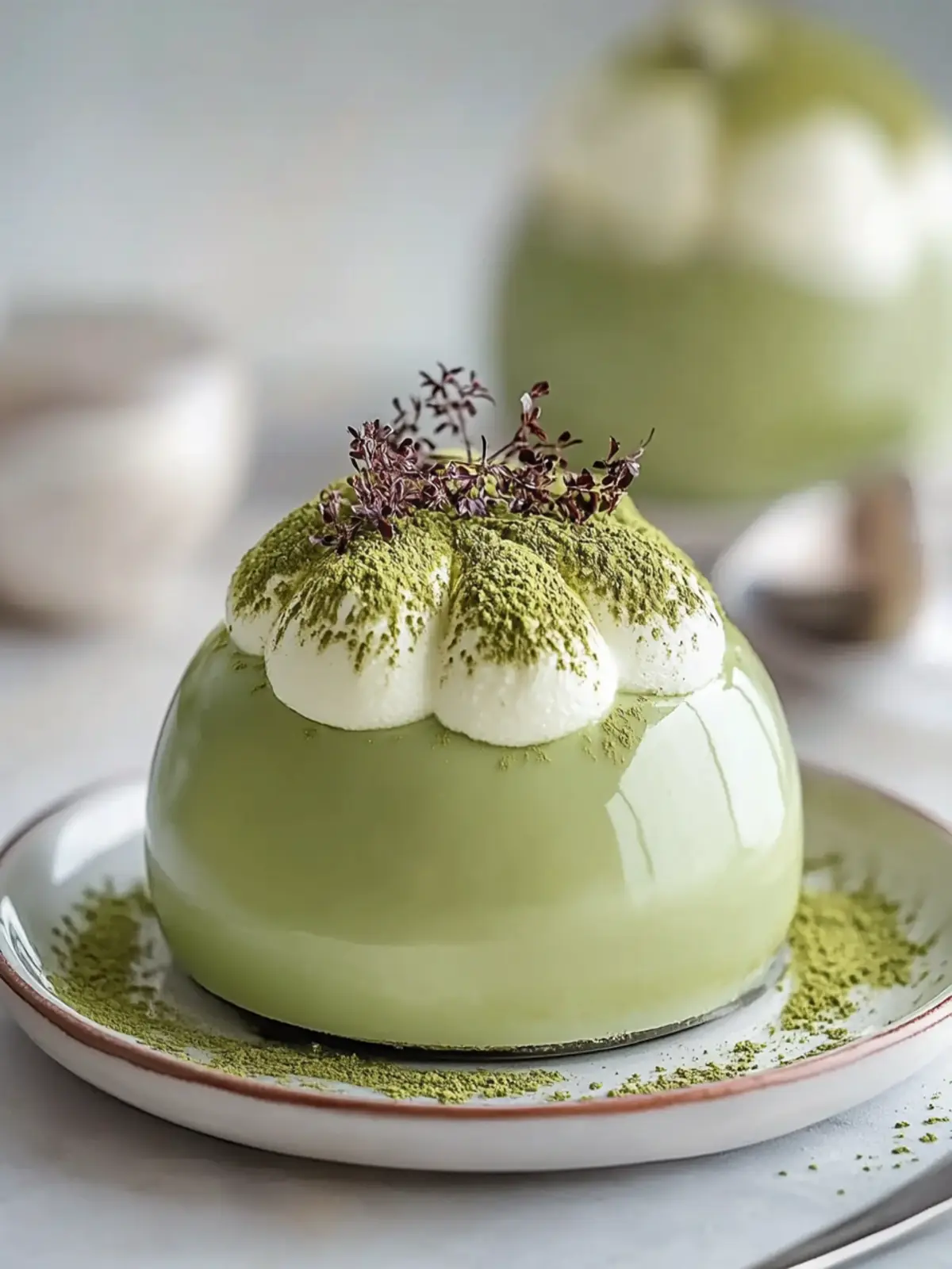 Matcha Mousse Dome
