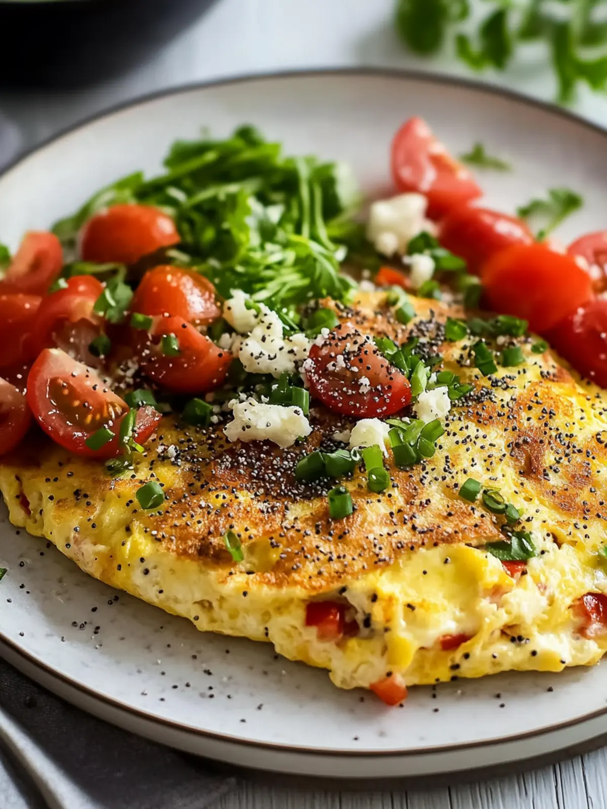 Everything Bagel Omelet