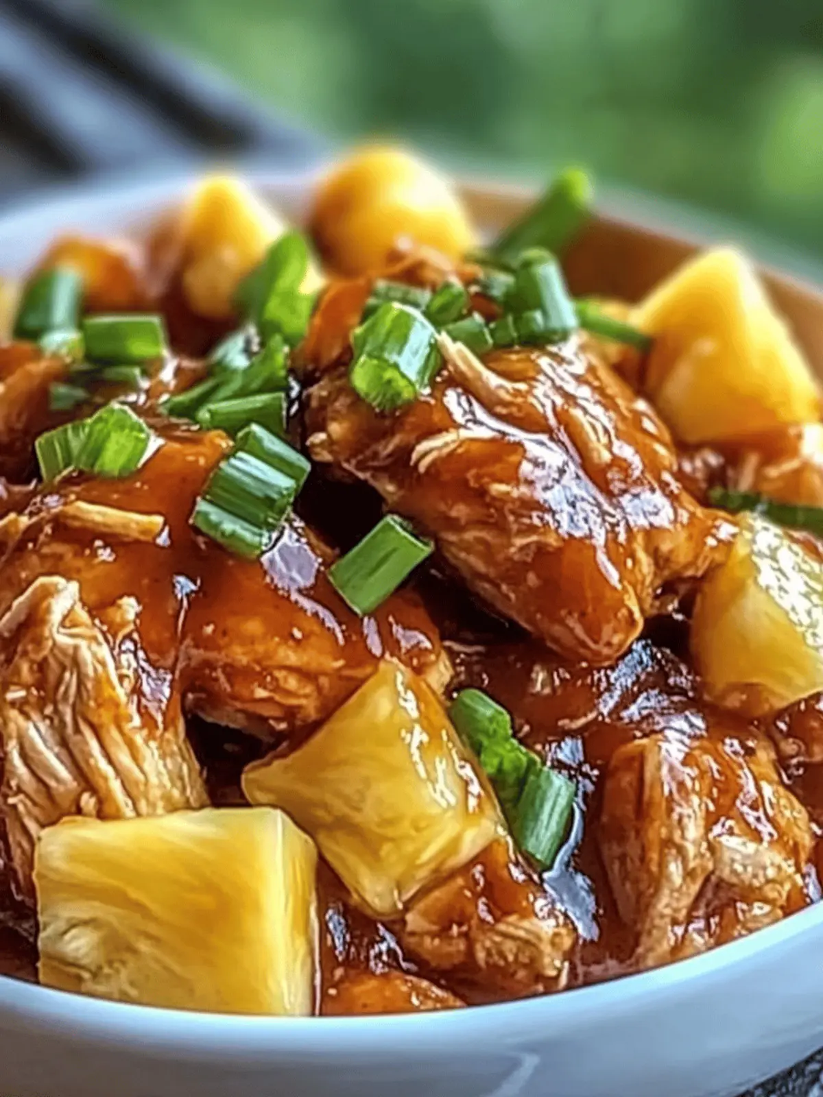Easy Crockpot Pineapple BBQ Chicken