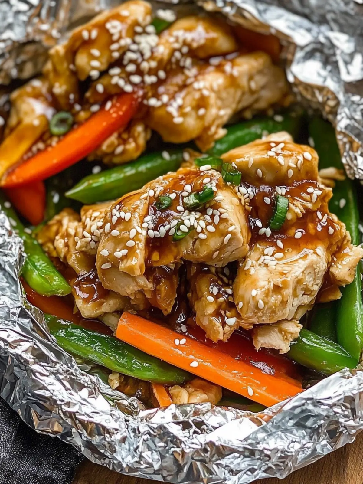 Teriyaki Chicken Foil Packet Dinner