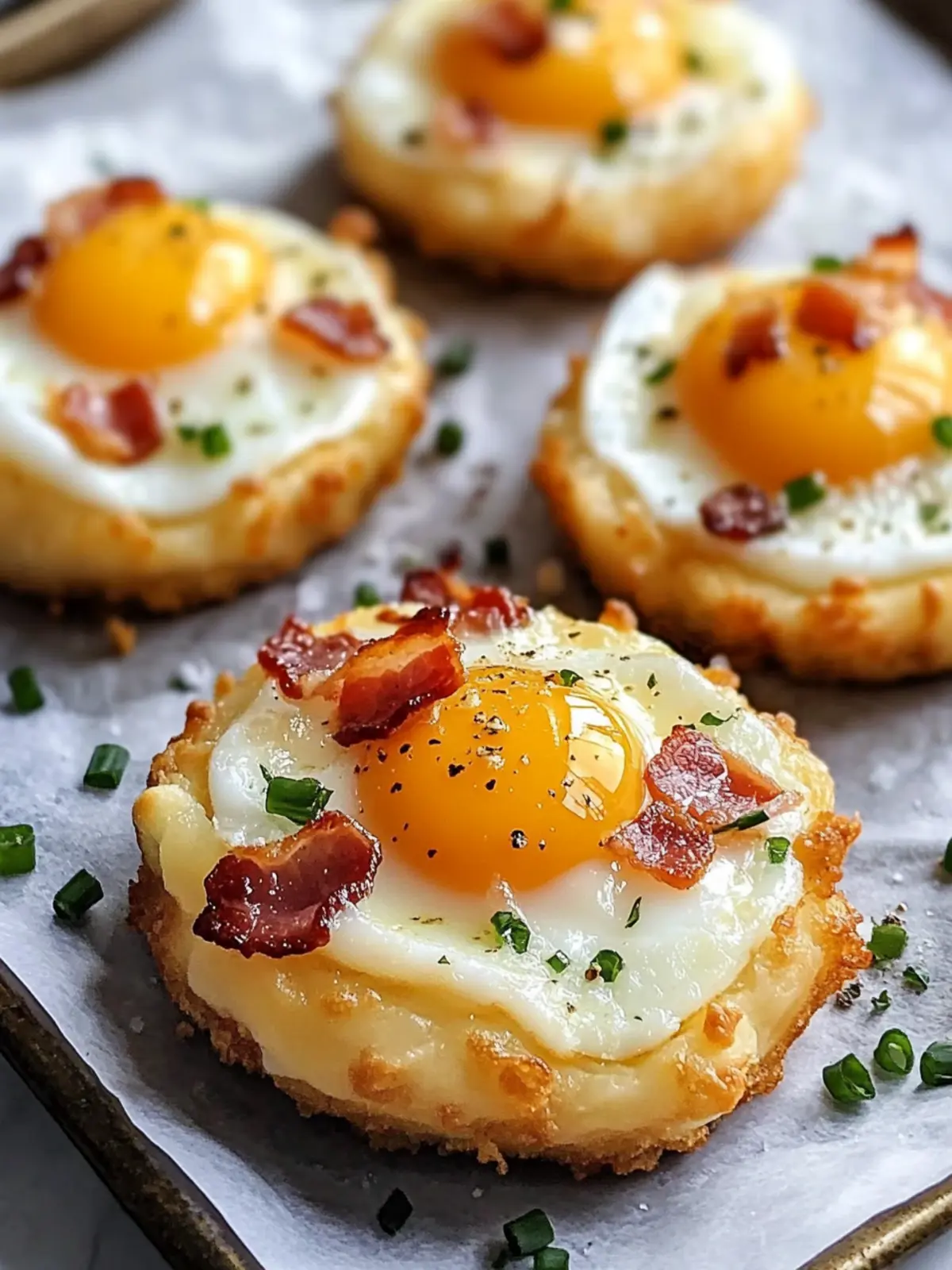Bacon Parmesan & Chive Egg Clouds