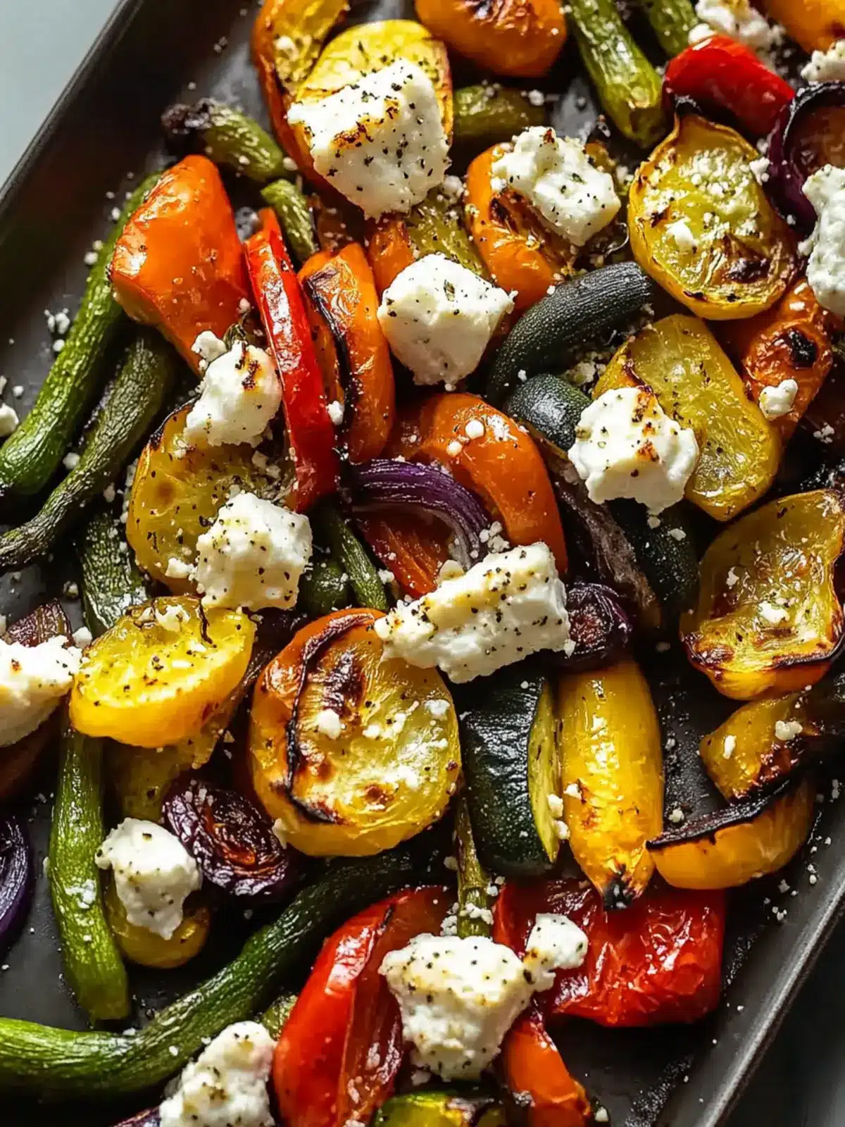 Roasted Vegetables With Goat Cheese