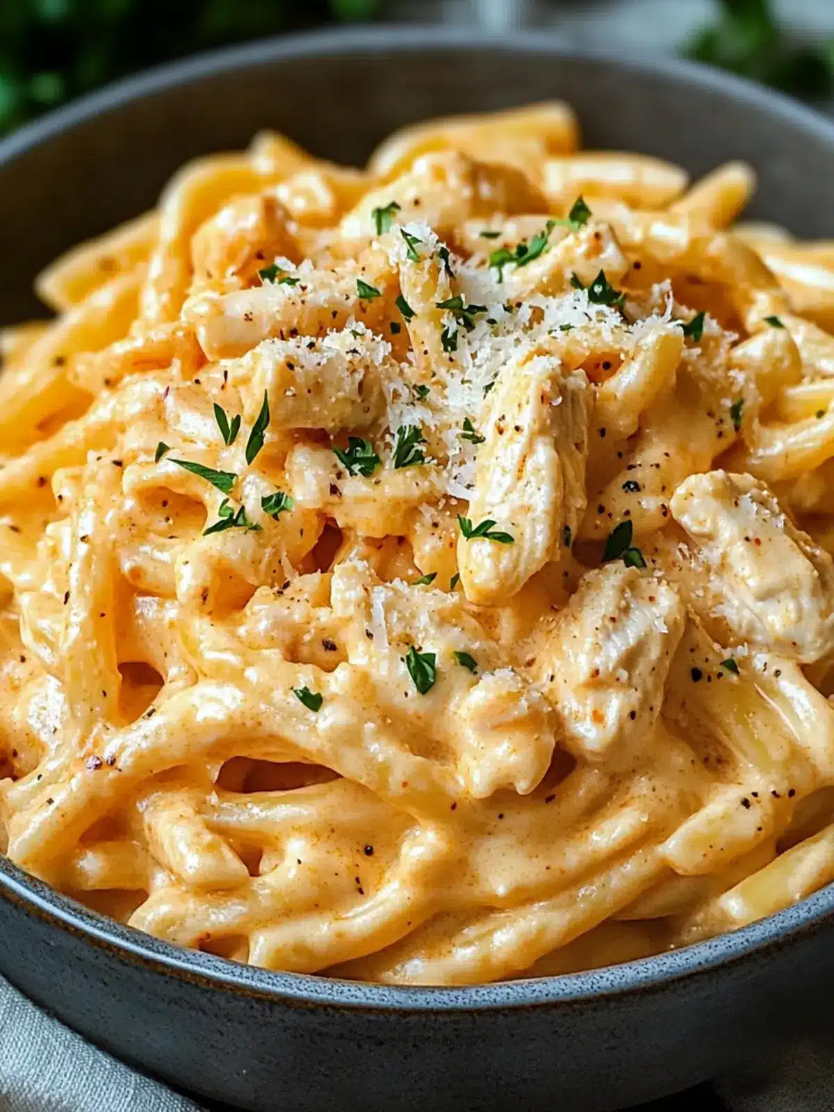 Buffalo Chicken Alfredo Pasta