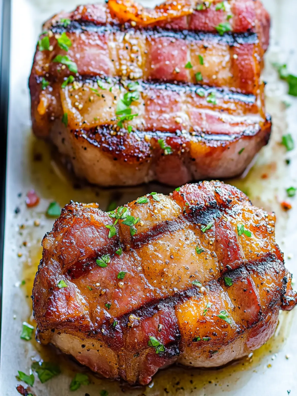 Bacon Wrapped Pork Chops