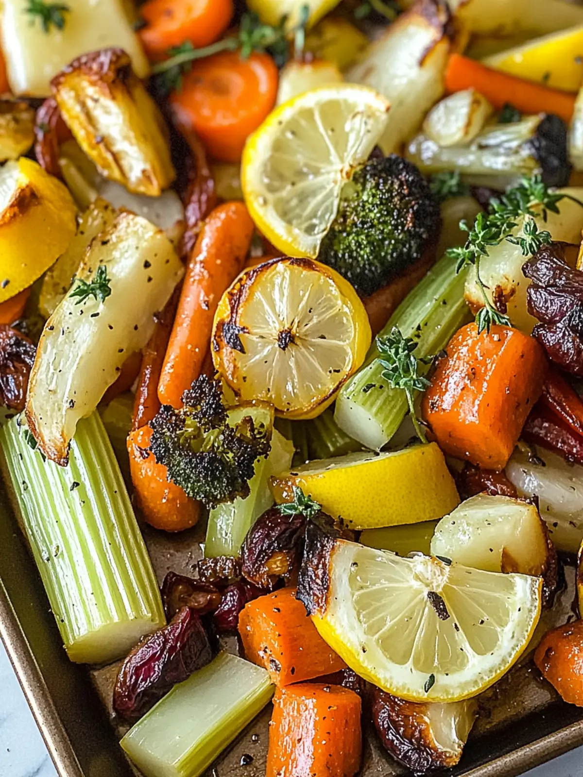 Celery and Lemon Roasted Veggies