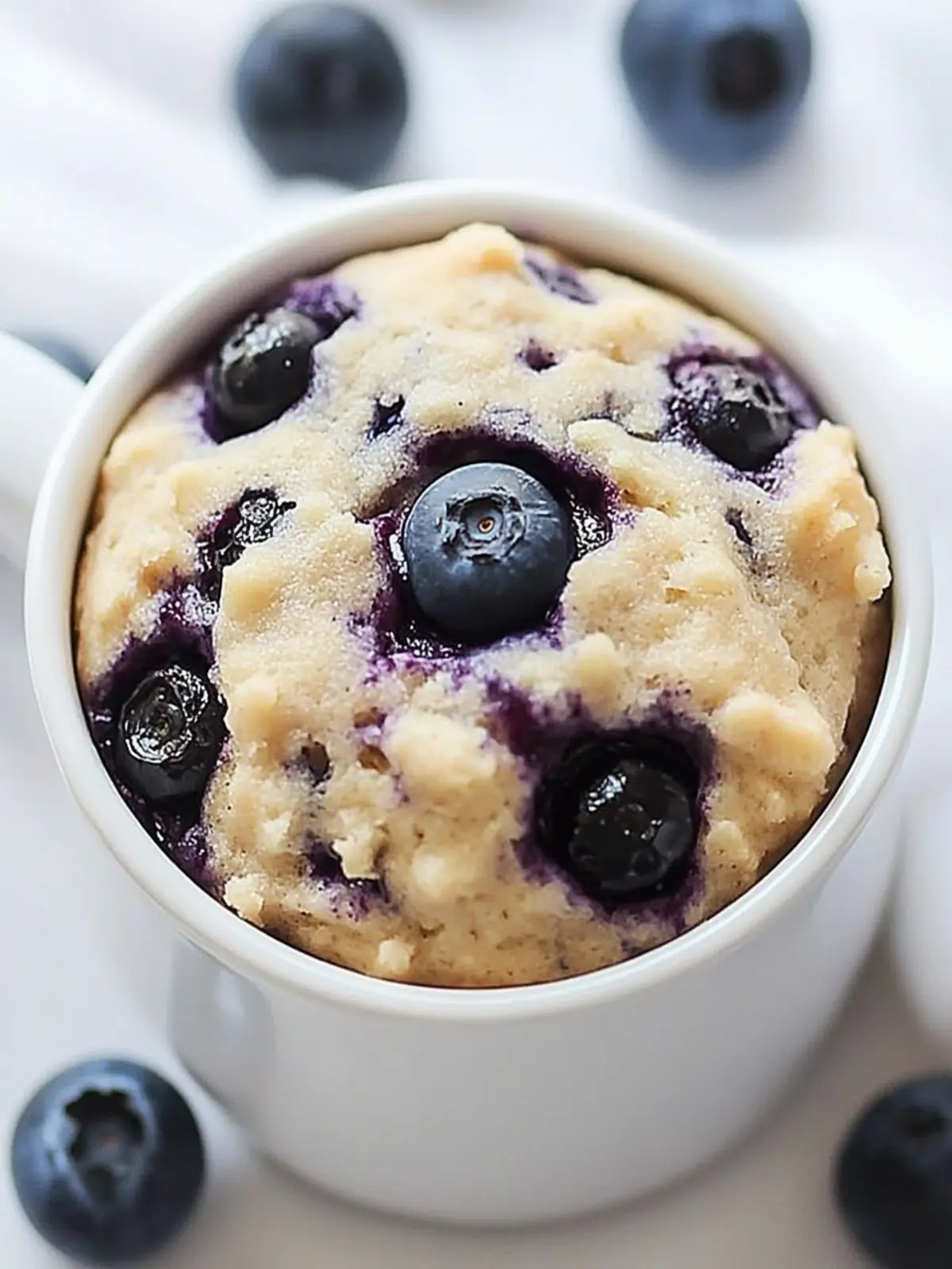 Healthy Blueberry Mug Muffin