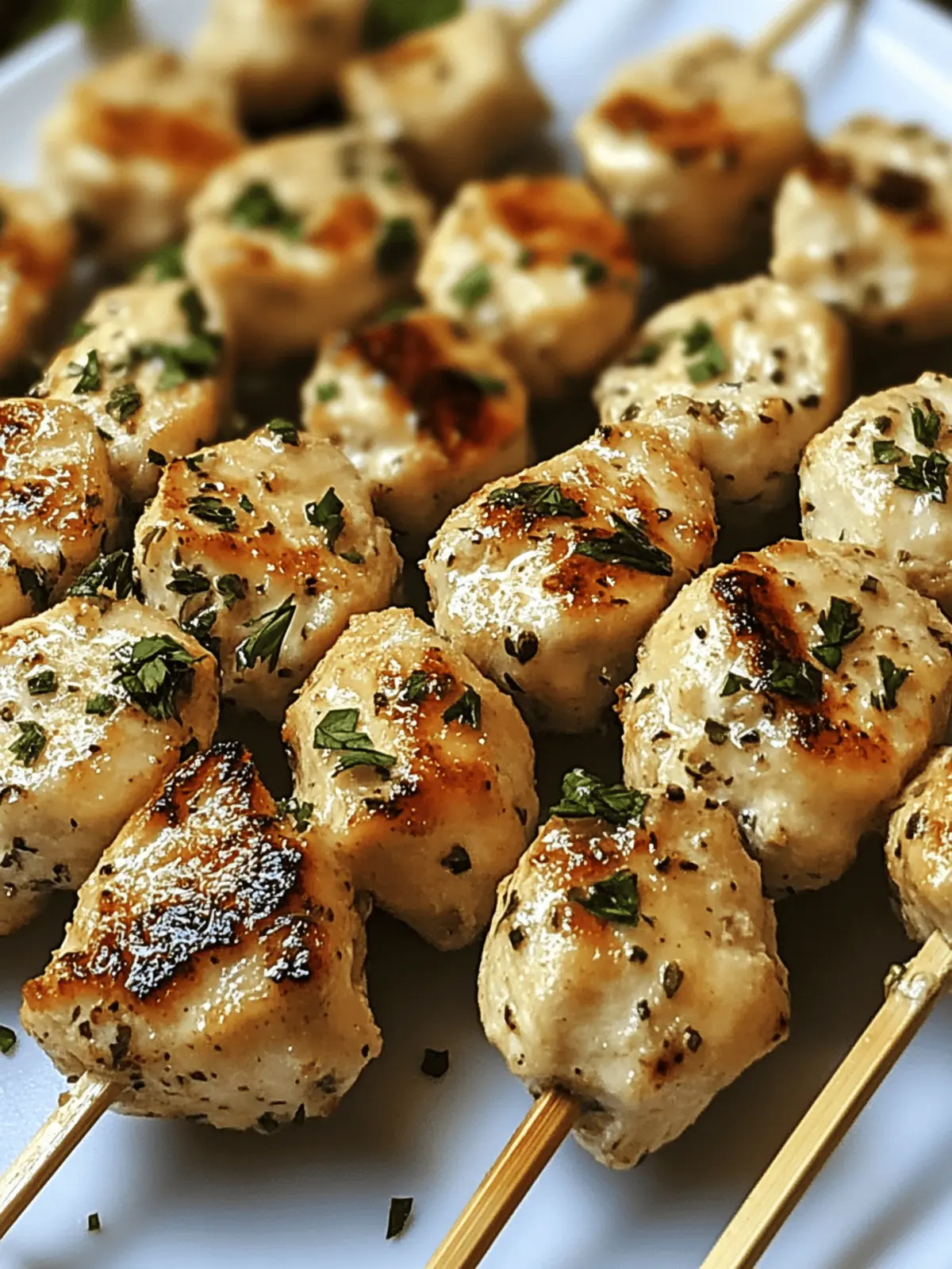 Savor the Flavor: Garlic Parmesan Chicken Kebabs Recipe 3 Garlic Parmesan Chicken Kebabs