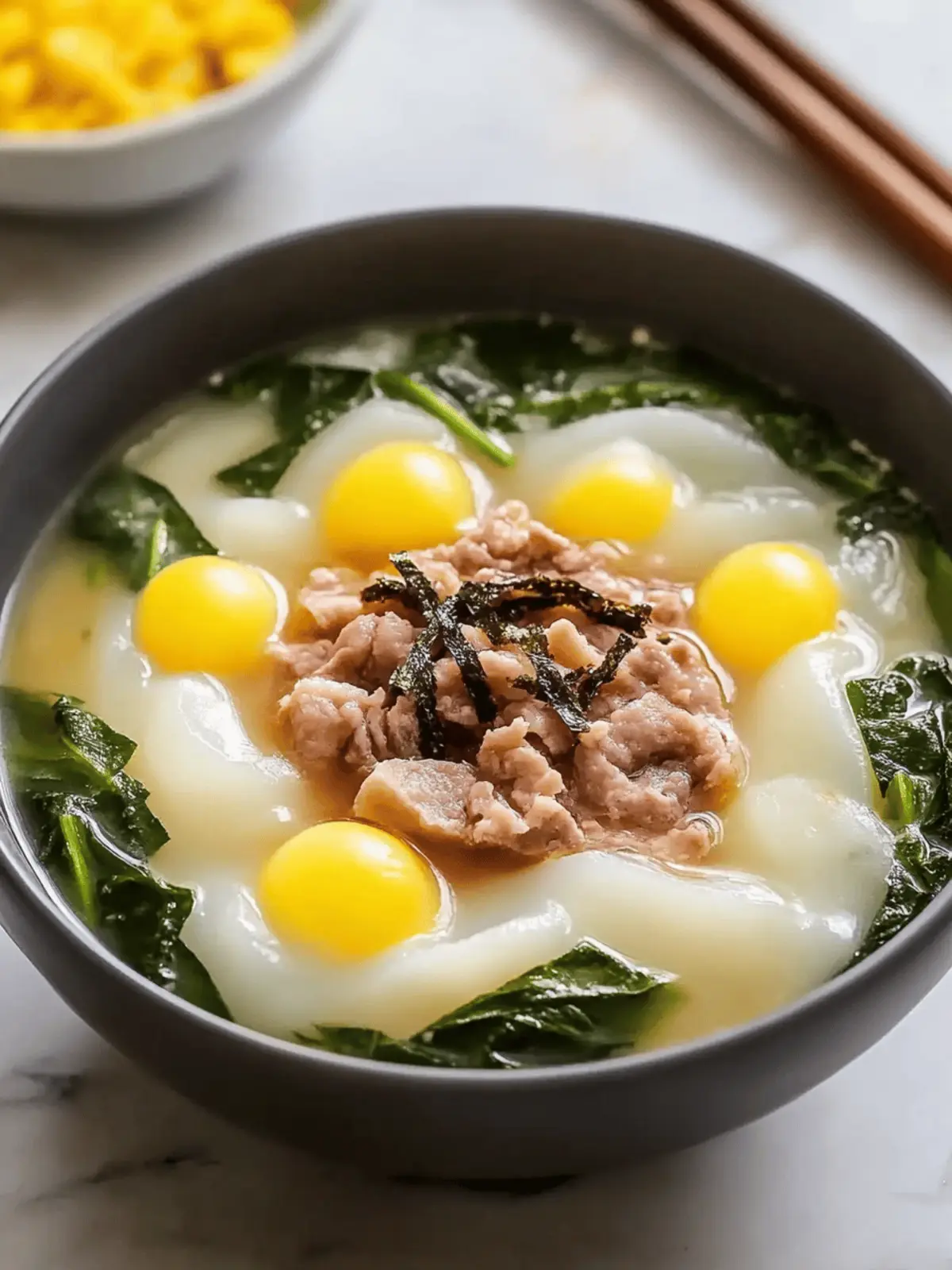 Korean Rice Cake Soup (Tteokguk ë¡êµ­)