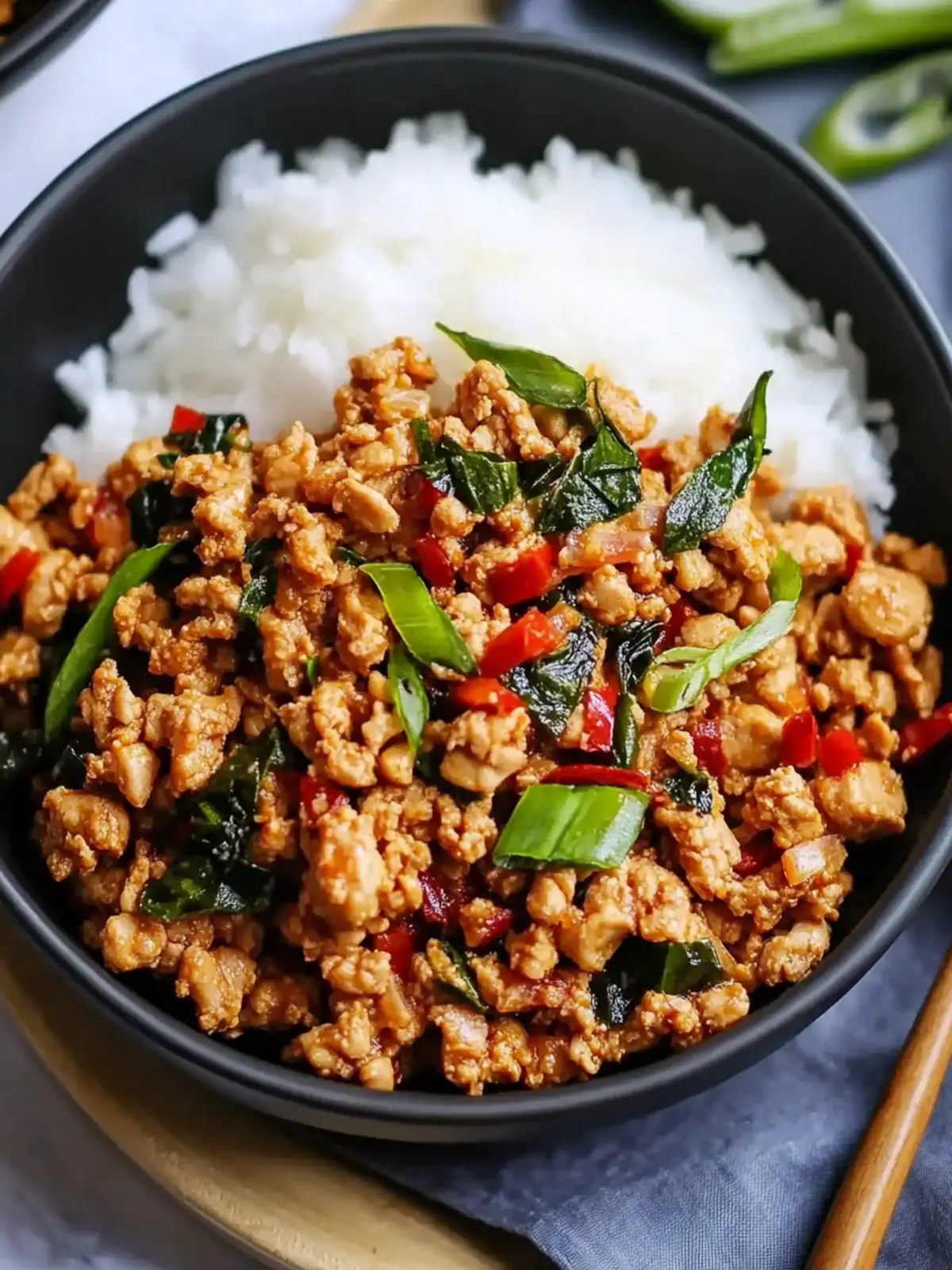 Low Carb Firecracker Ground Chicken