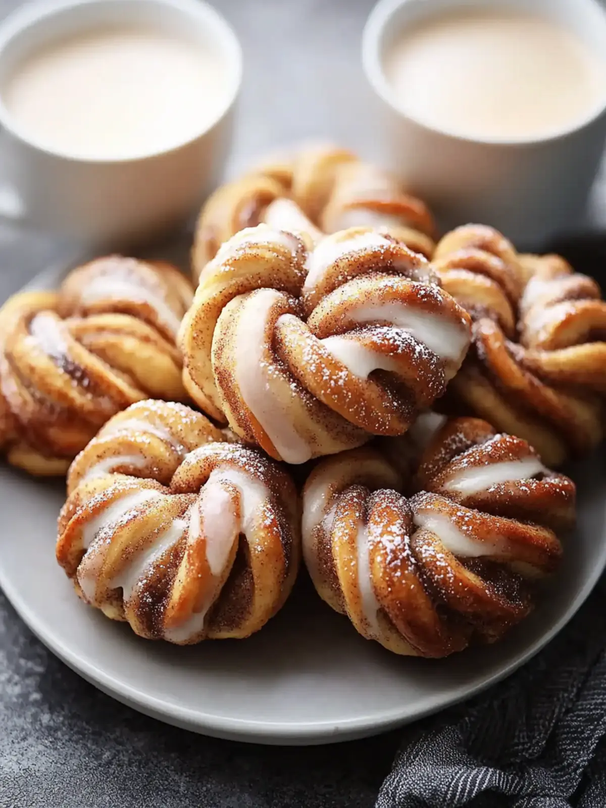 Cinnamon Knots with Coffee Icing Recipe