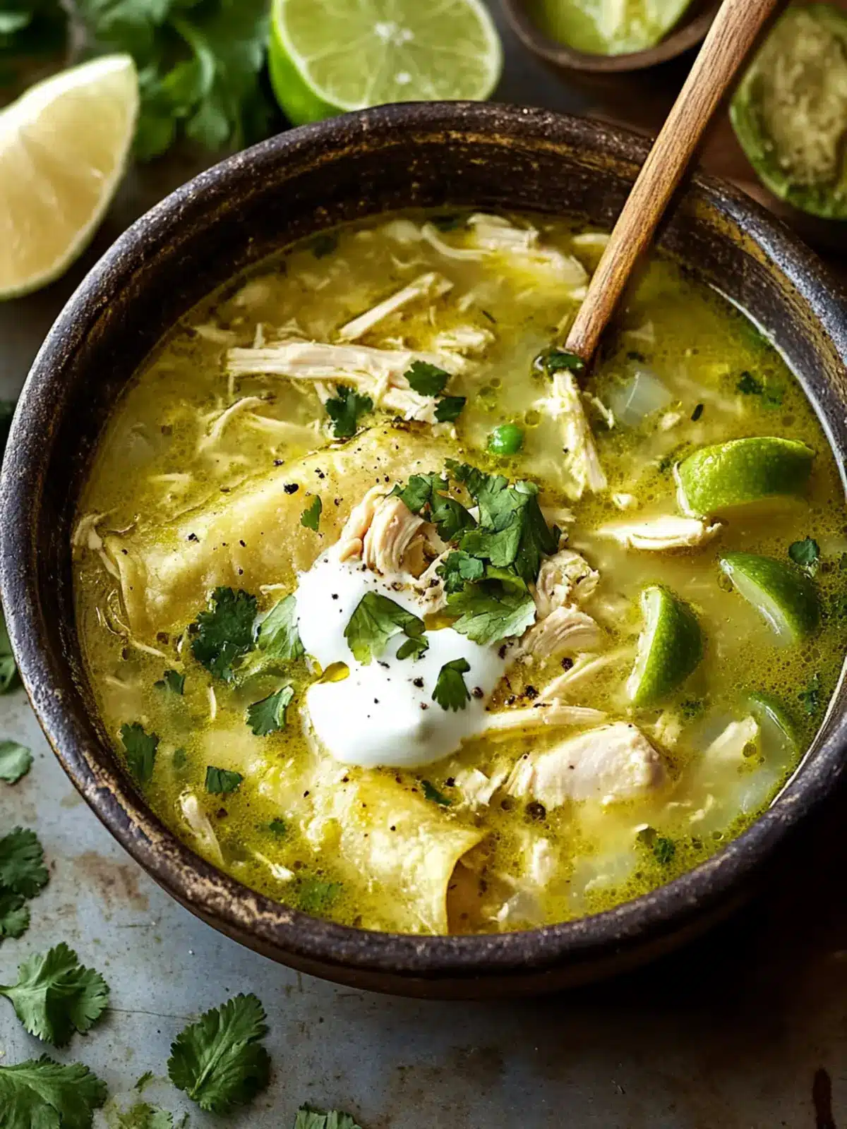 Green Enchiladas Chicken Soup
