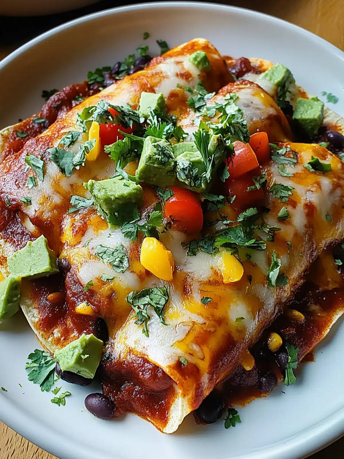 Vegetarian Black Bean Enchiladas