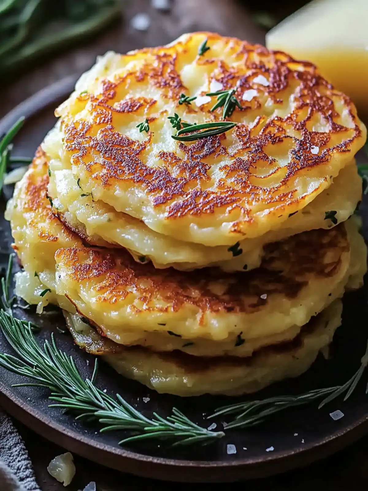 Potato and Onion Cheese Pancakes