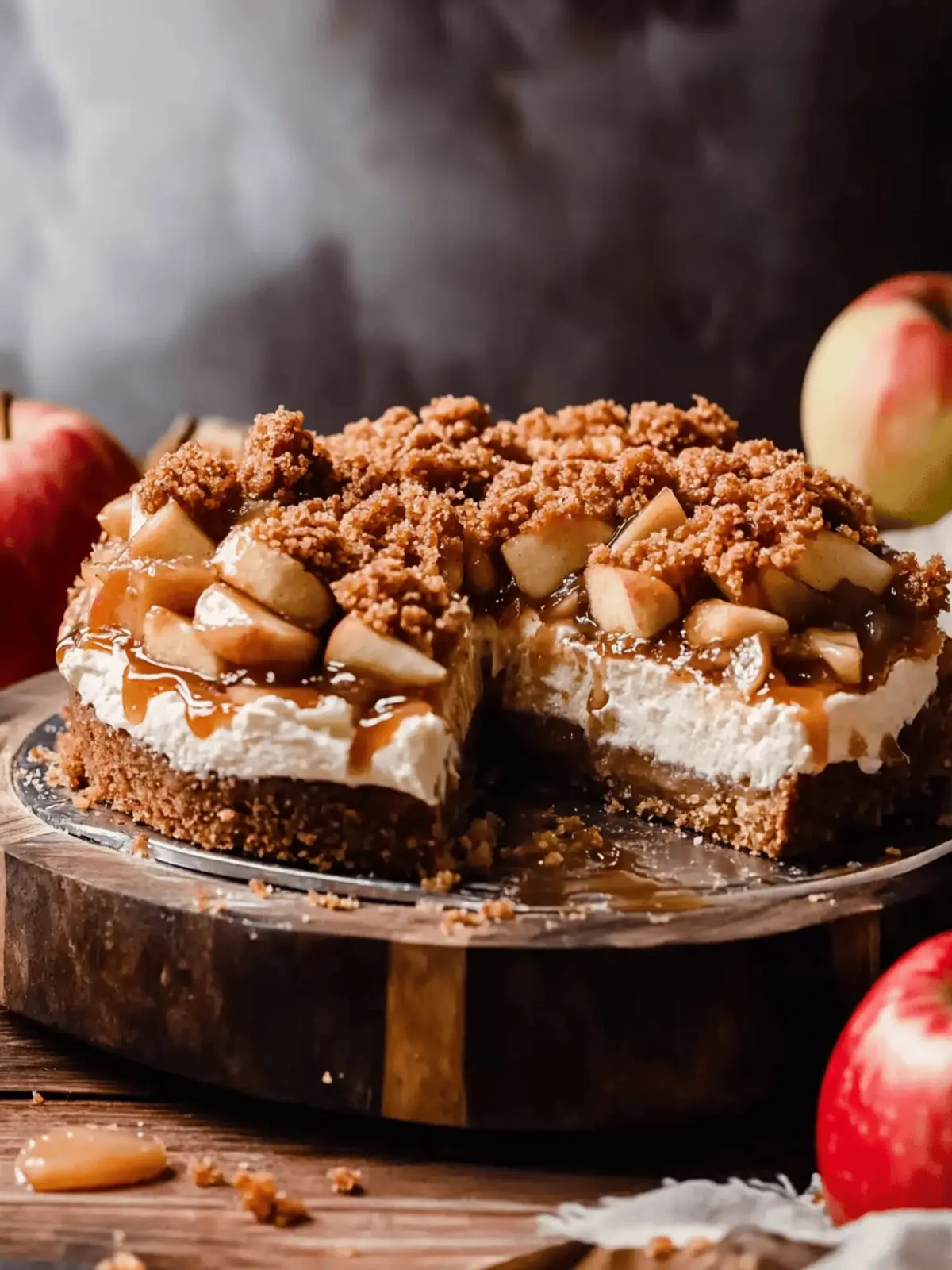 Decadent Salted Caramel Apple Pie Cheesecake To Die For 2 salted caramel apple pie cheesecake