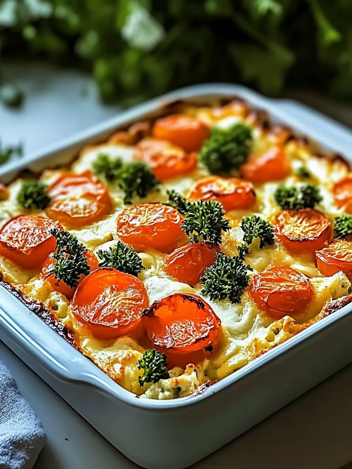 High Protein Cottage Cheese Bake