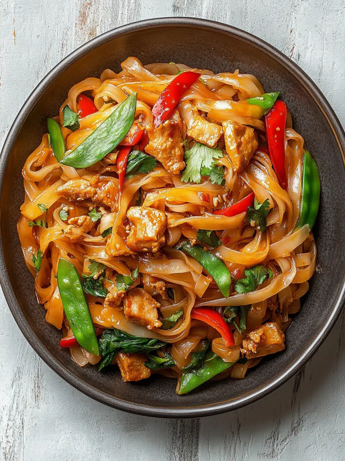 Street Style Thai Drunken Noodles