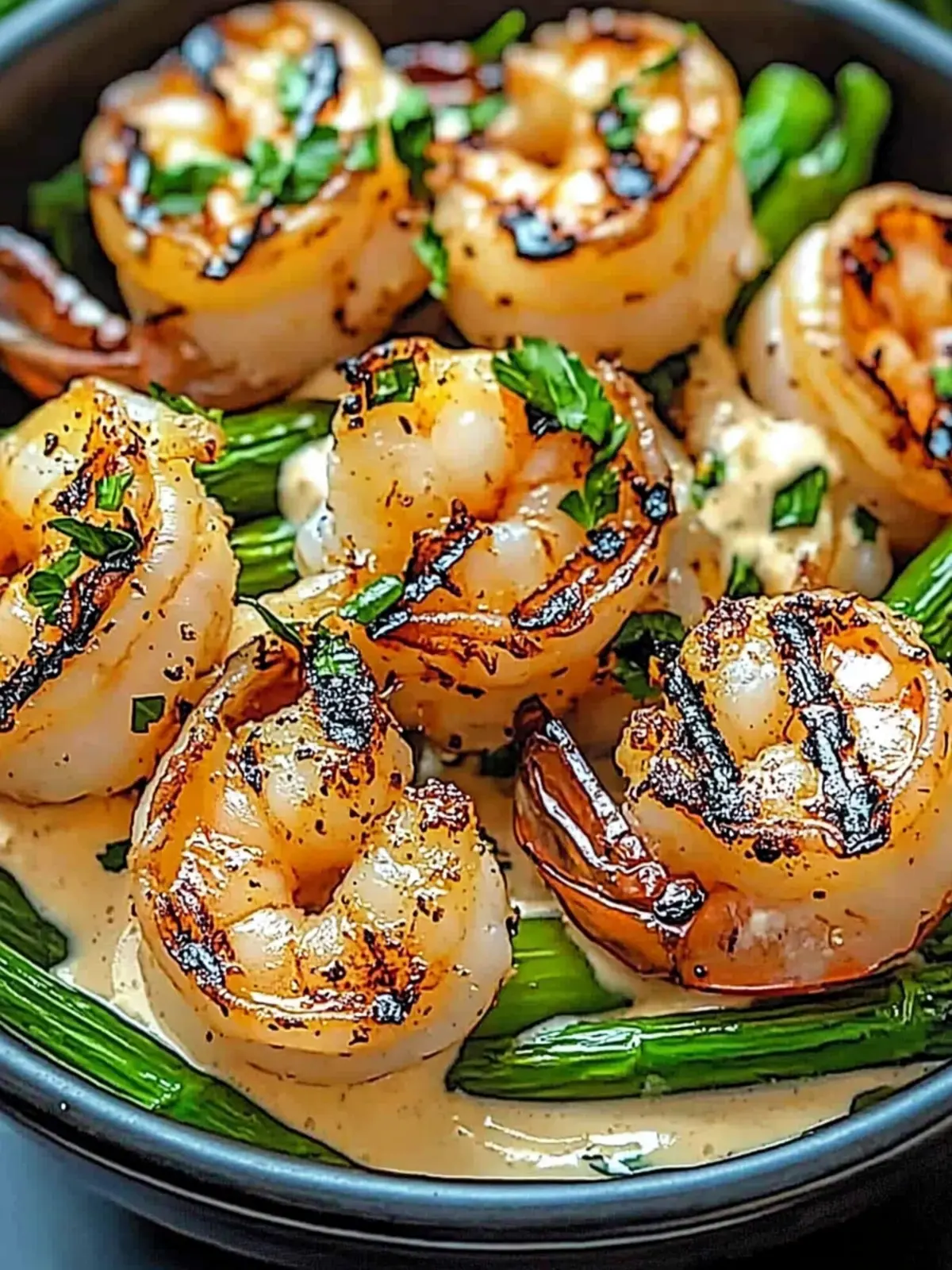 Grilled Shrimp with Asparagus
