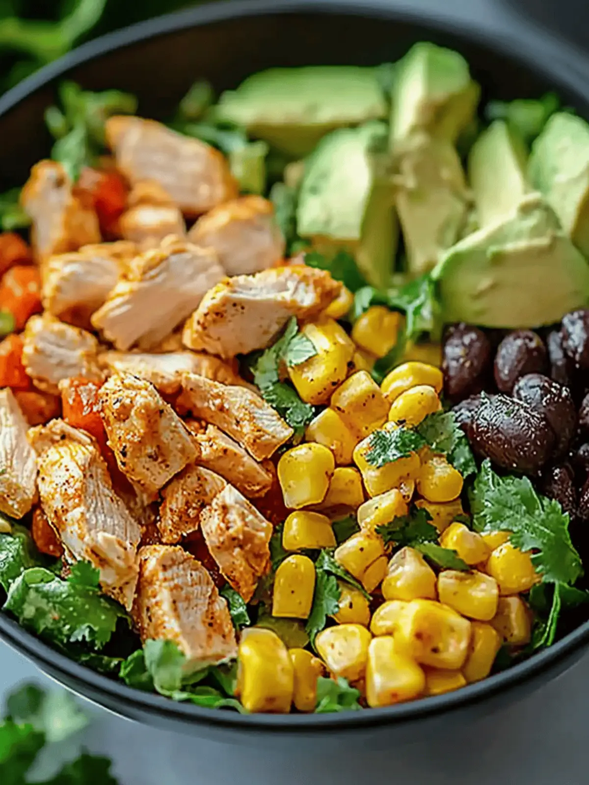 High Protein Southwest Chicken Salad