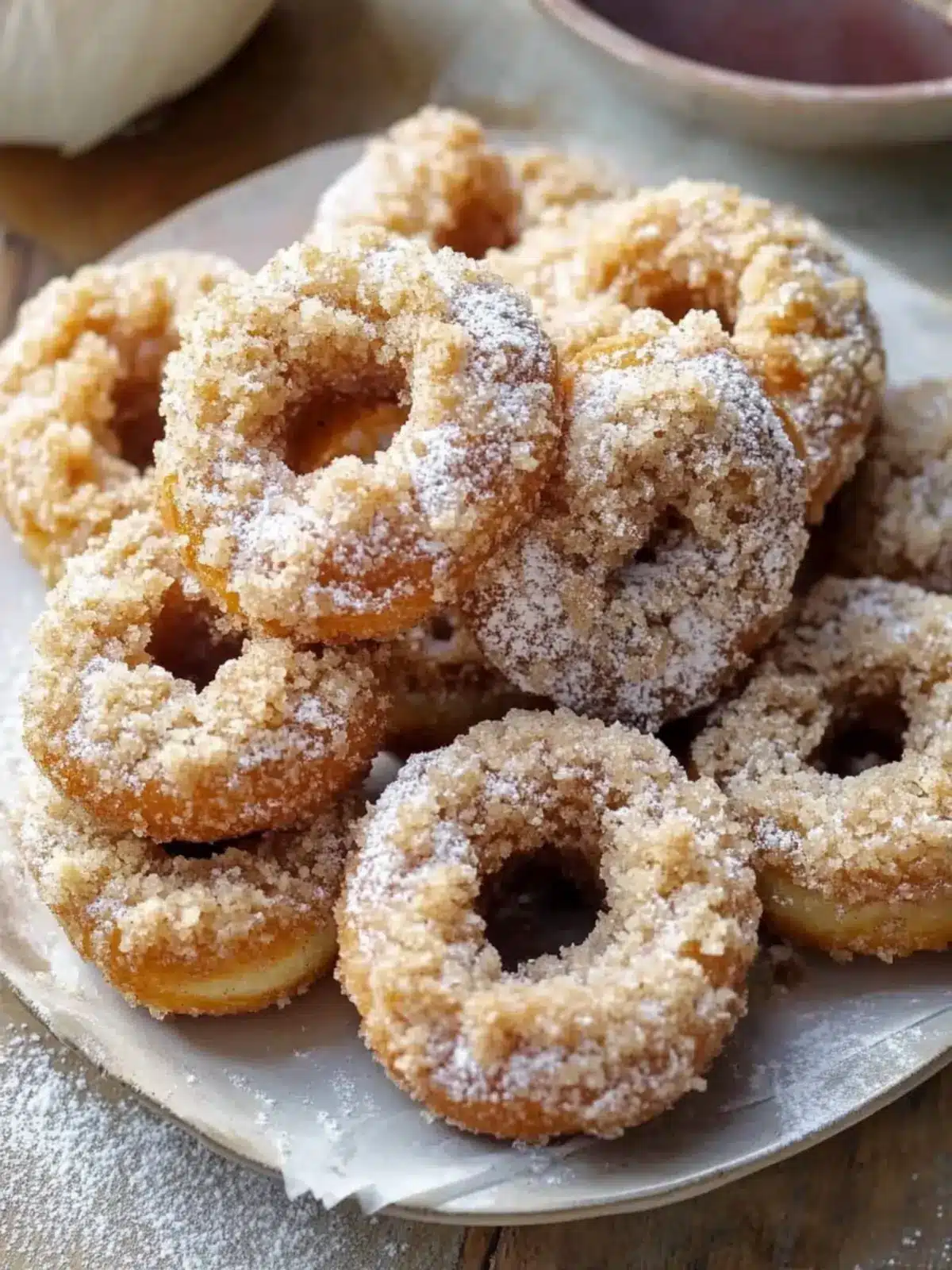 Crumb Cake Donuts