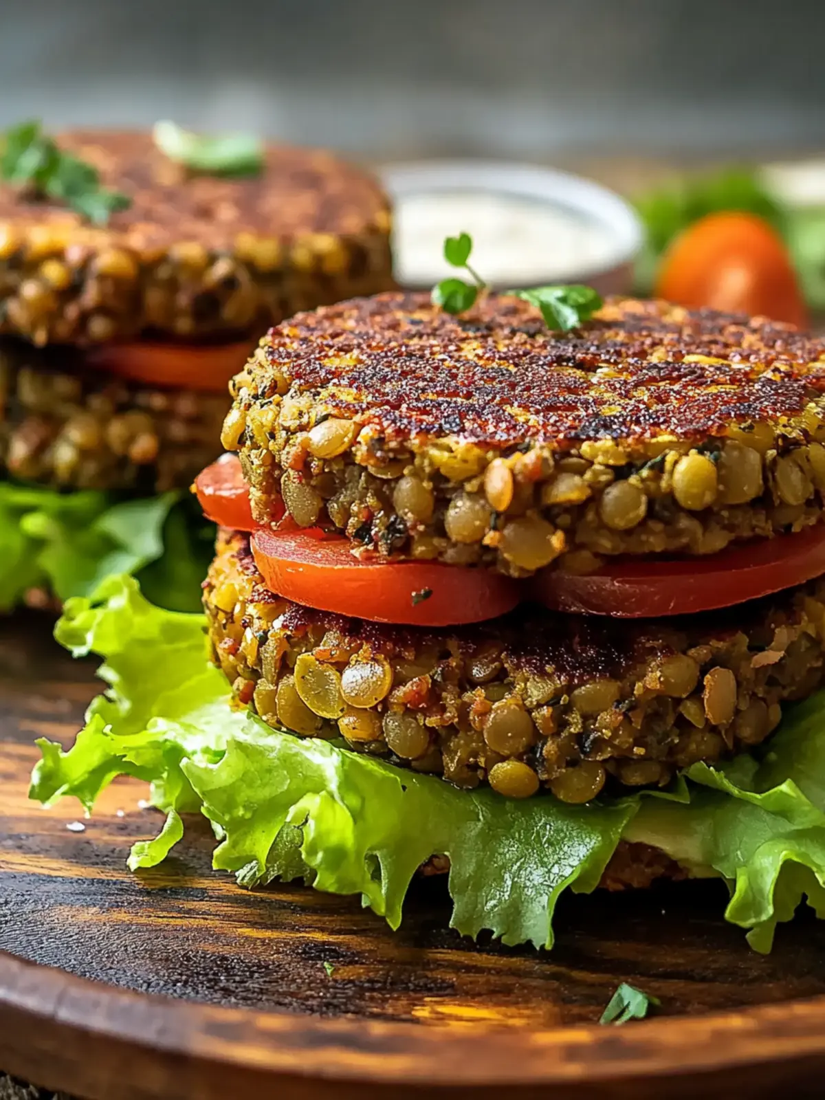 Green Lentil Burgers