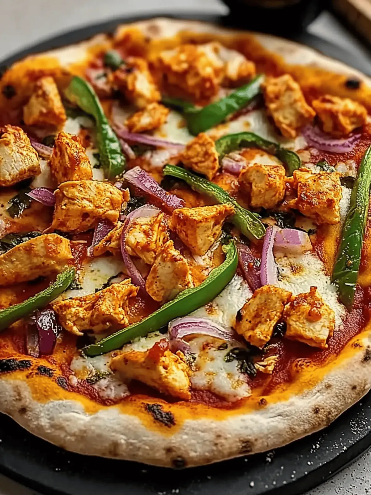 Bold Spicy Chicken Tikka Pizza