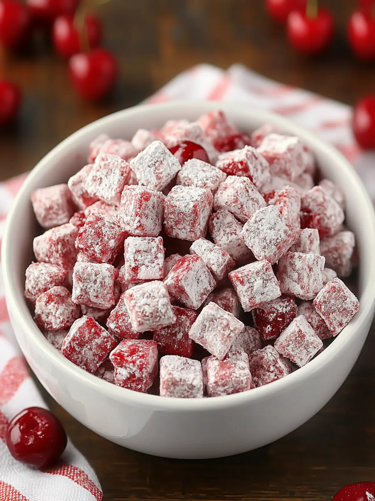 Cherry Cheesecake Puppy Chow