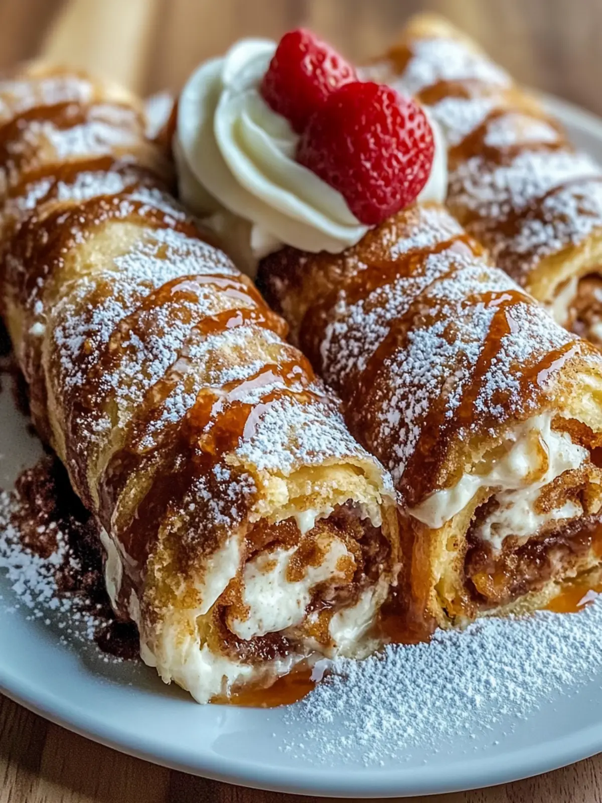 Cinnamon Roll Cheesecake Chimichanga