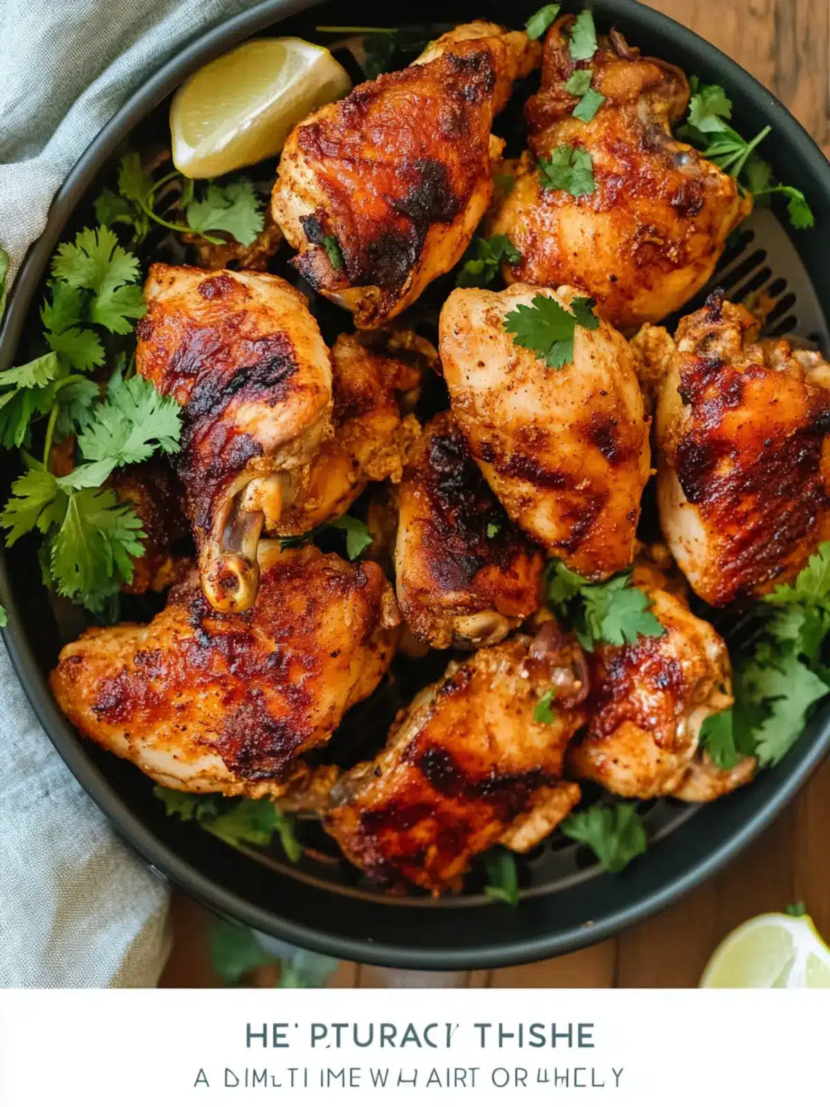 Shawarma Chicken Thighs in the Air Fryer