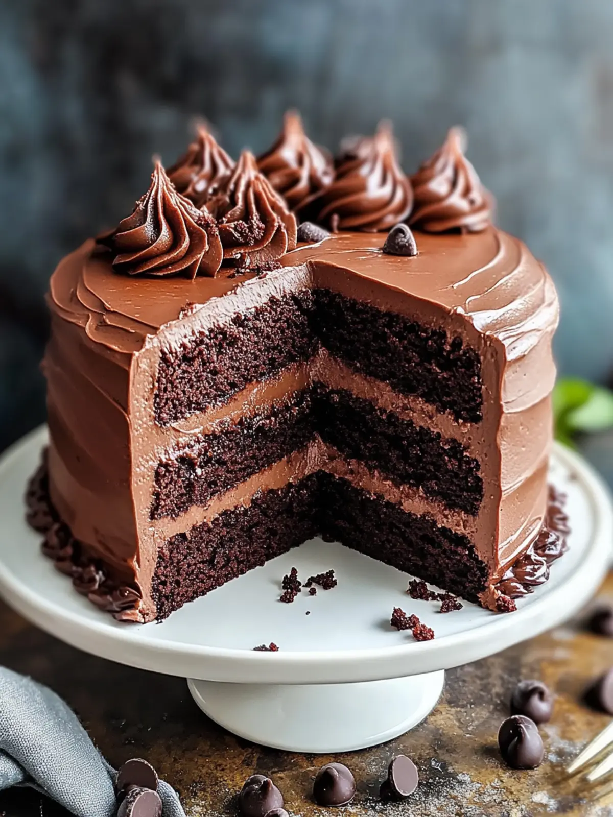 Fudgy Chocolate Nutella Cake